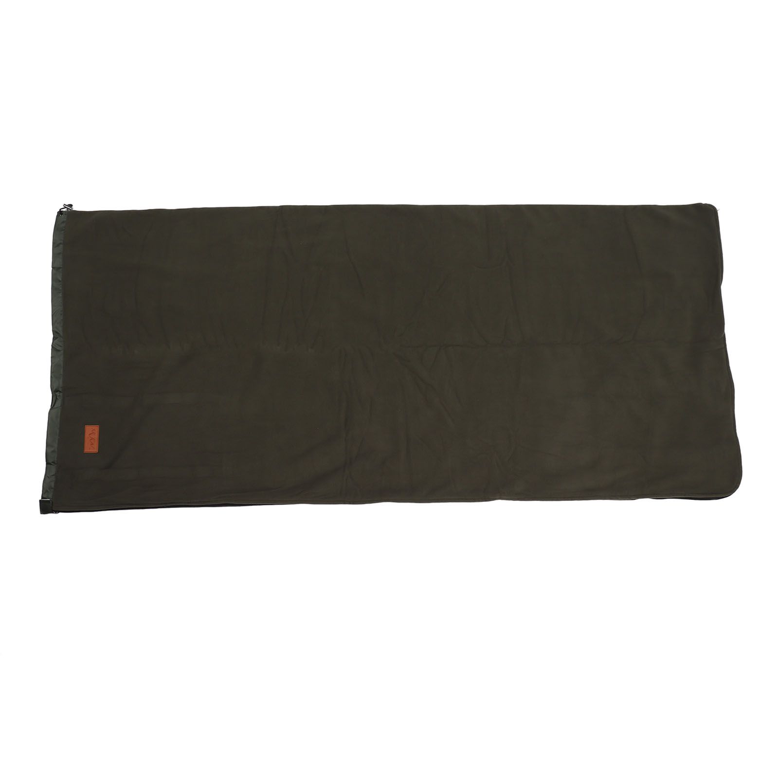 Sleeping Bag Liner Super Thick Fleece Soft Sleeping Bag Liner Blanket for Camping Travel Backpacking OD Green - Image 1