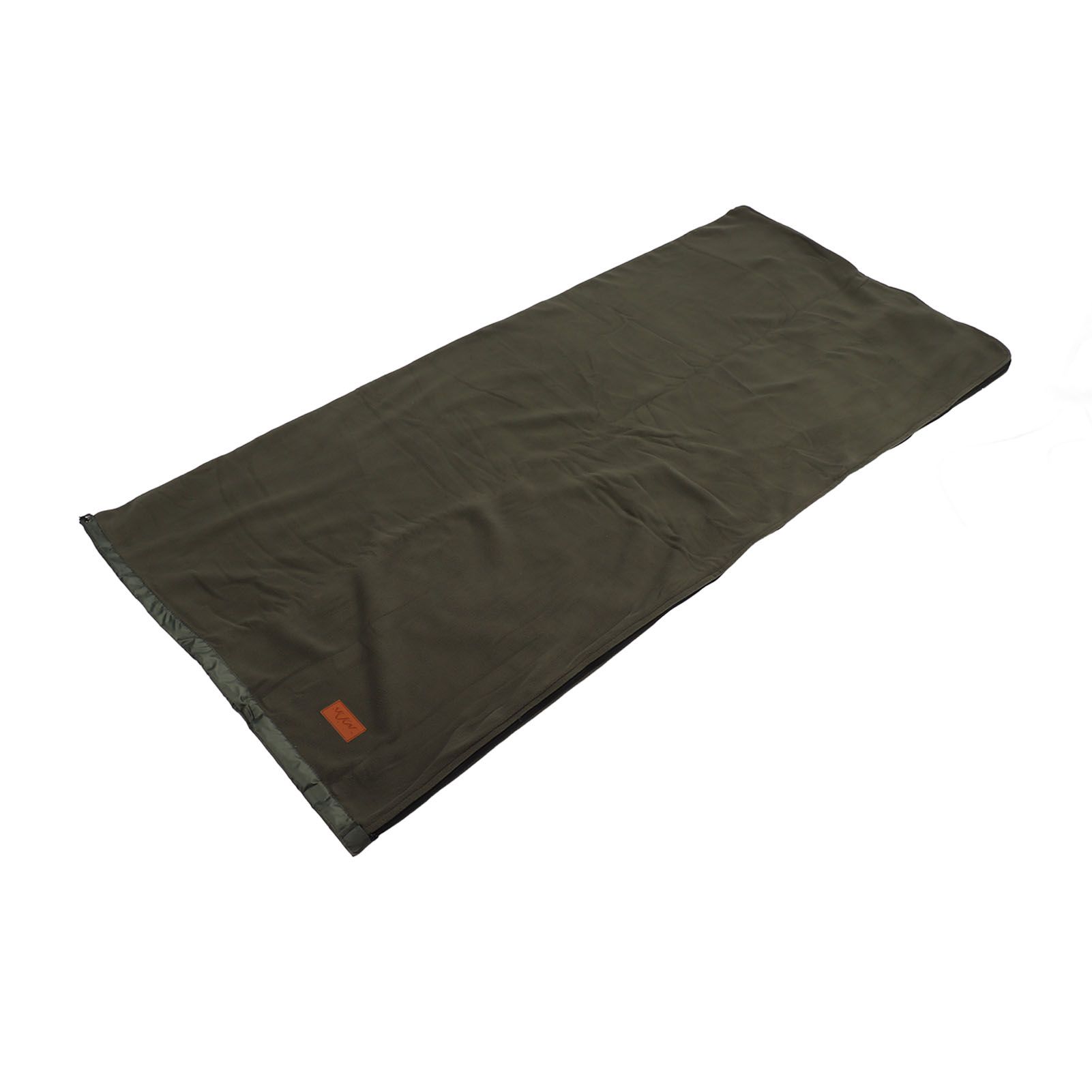 Sleeping Bag Liner Super Thick Fleece Soft Sleeping Bag Liner Blanket for Camping Travel Backpacking OD Green - Image 3