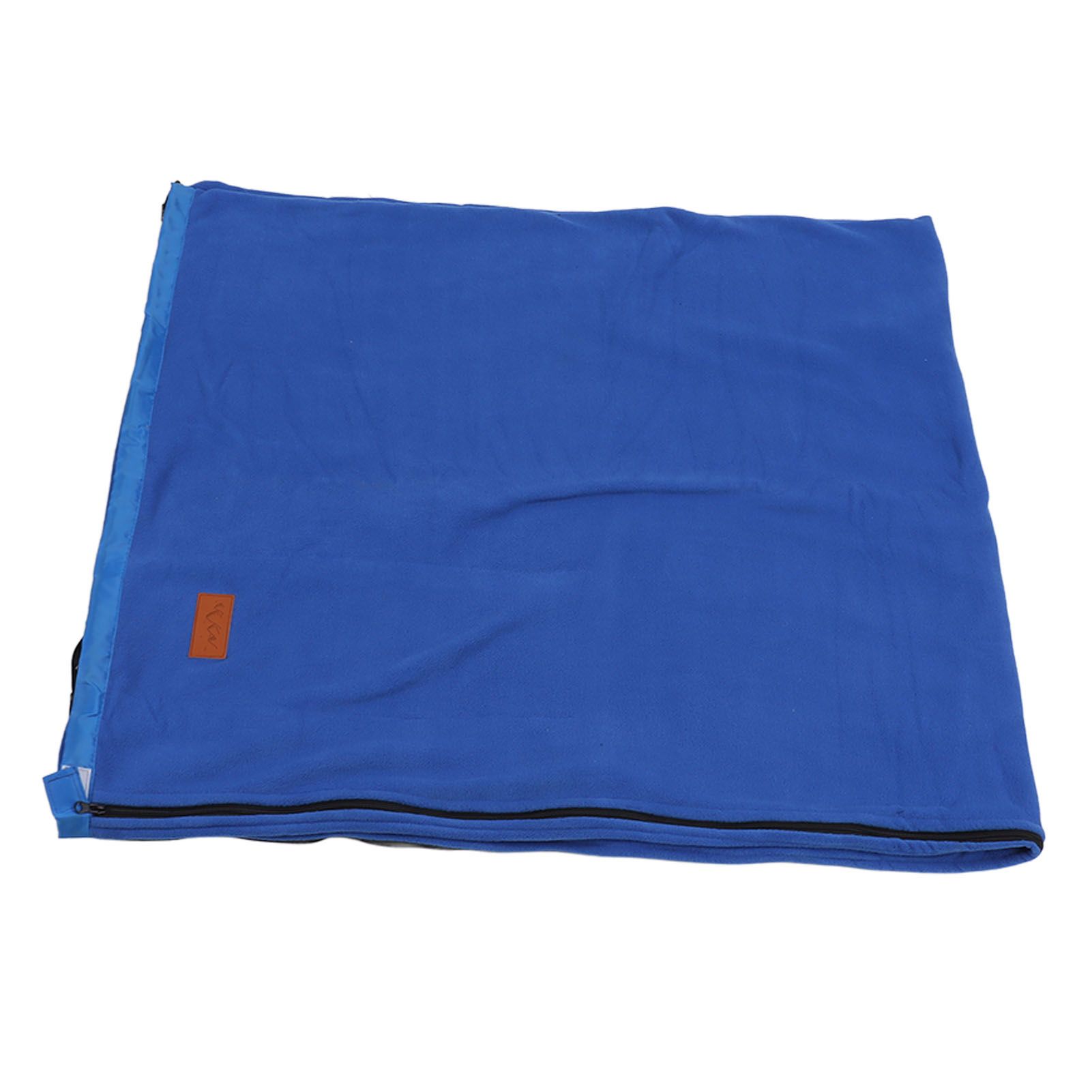 Sleeping Bag Liner Super Thick Fleece Soft Sleeping Bag Liner Blanket for Camping Travel Backpacking Jewel Blue - Image 6