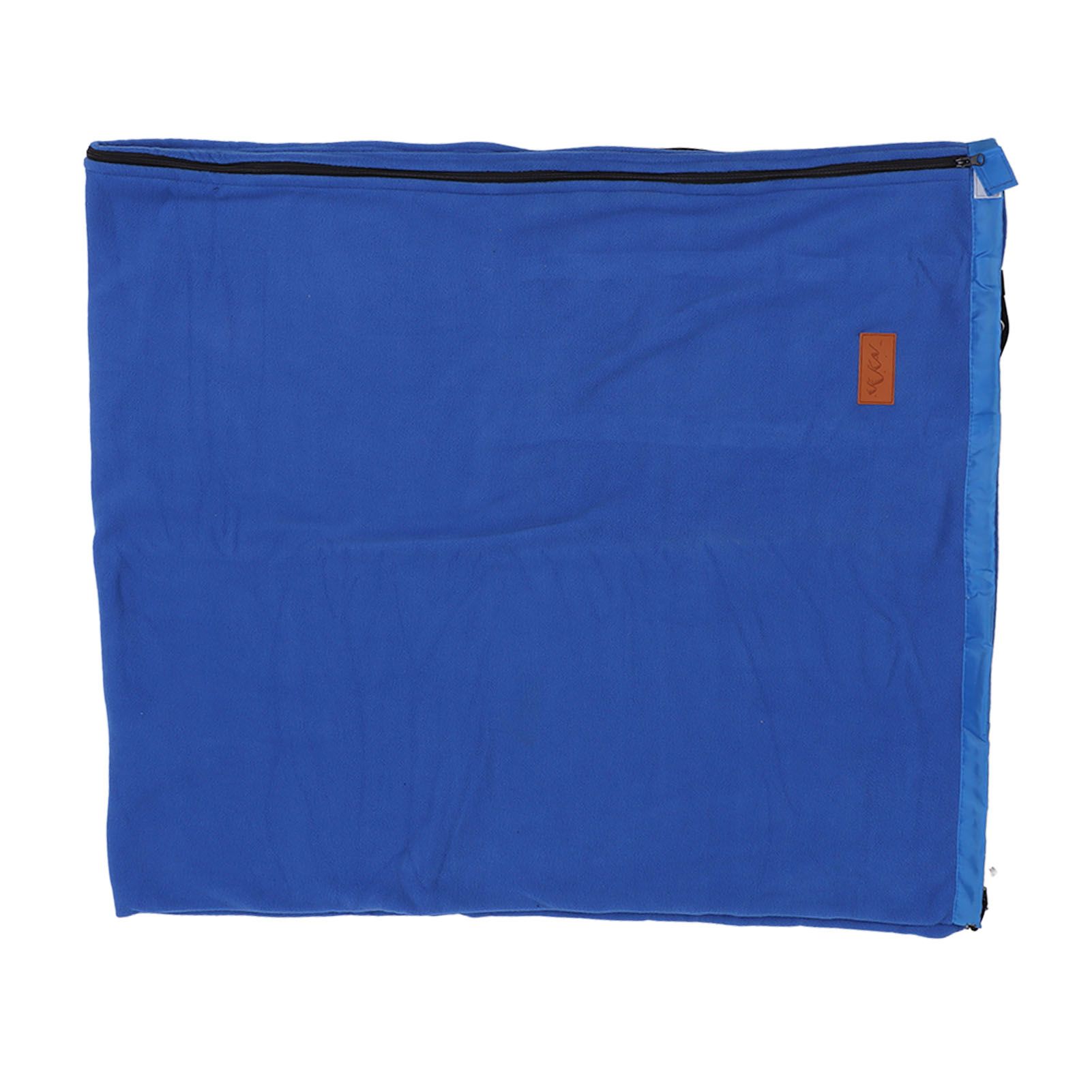 Sleeping Bag Liner Super Thick Fleece Soft Sleeping Bag Liner Blanket for Camping Travel Backpacking Jewel Blue - Image 8