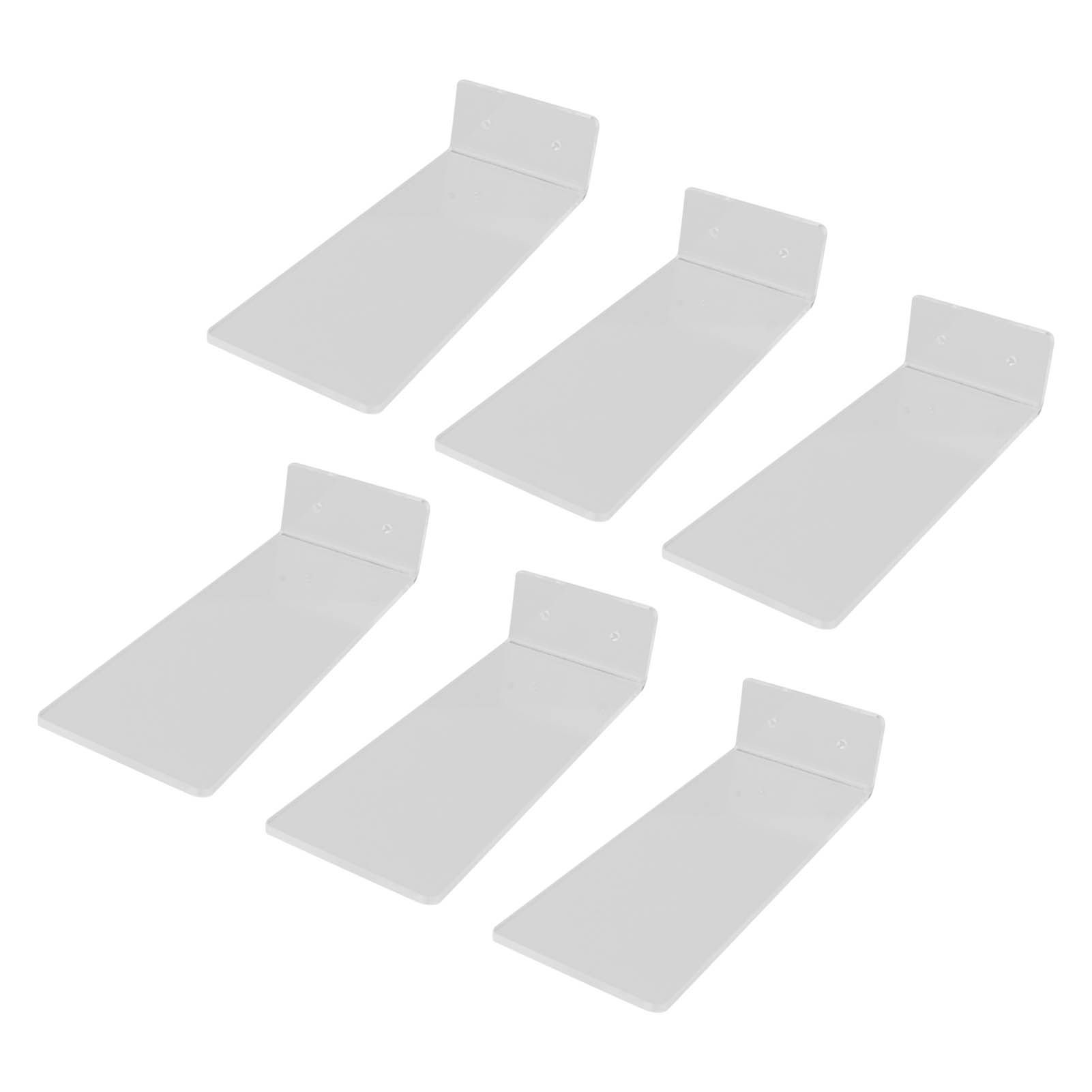 6Pcs Floating Shoes Rack Basketball Shoes Football Shoes Display Rack Wall Acrylic Transparent Sneakers Shelf - Image 2