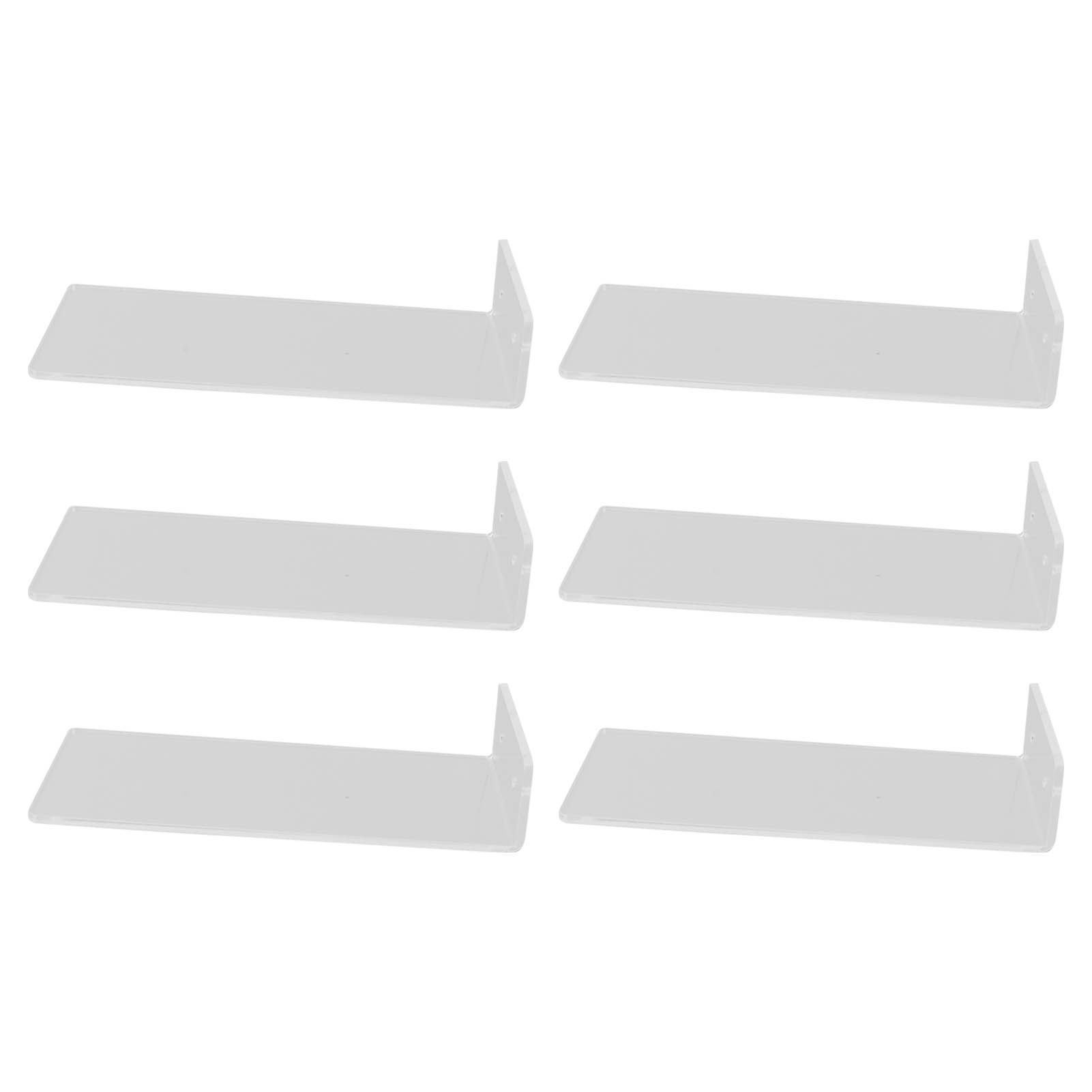 6Pcs Floating Shoes Rack Basketball Shoes Football Shoes Display Rack Wall Acrylic Transparent Sneakers Shelf - Image 3