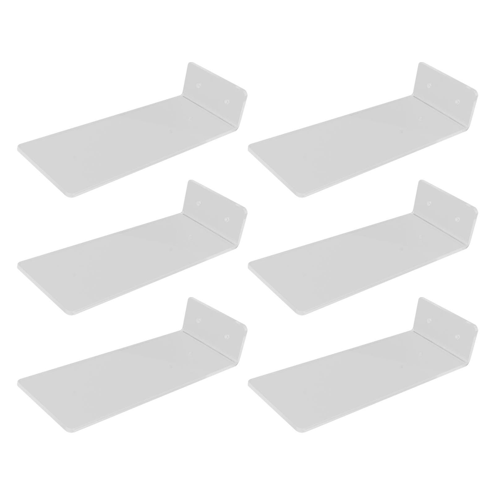 6Pcs Floating Shoes Rack Basketball Shoes Football Shoes Display Rack Wall Acrylic Transparent Sneakers Shelf - Image 4