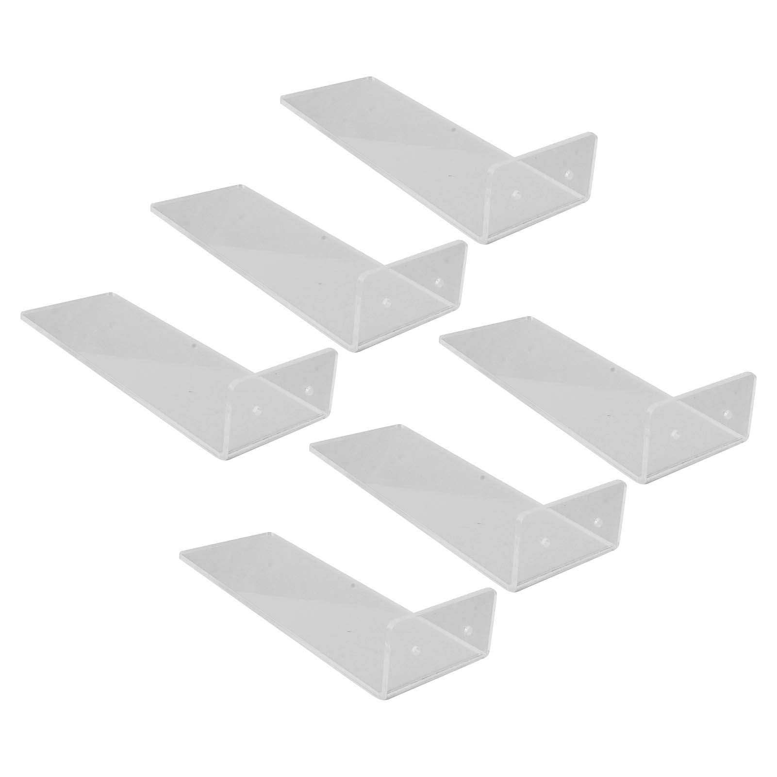 6Pcs Floating Shoes Rack Basketball Shoes Football Shoes Display Rack Wall Acrylic Transparent Sneakers Shelf - Image 5