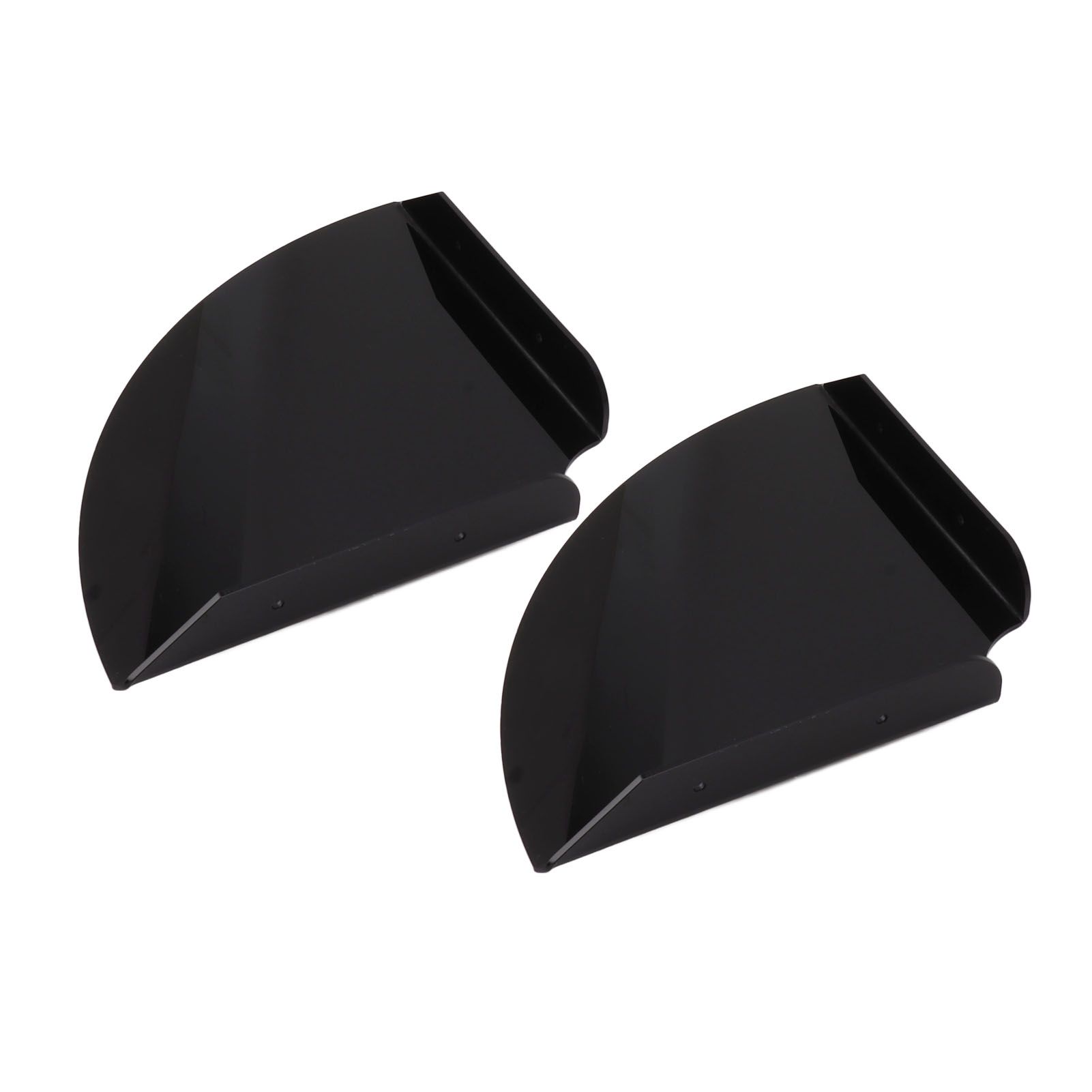 2pcs Wall Mount Floating Corner Shelves Quarter Round Hanging Corner Shelves for Bedrooms Living Rooms Shower Room Black - Image 5