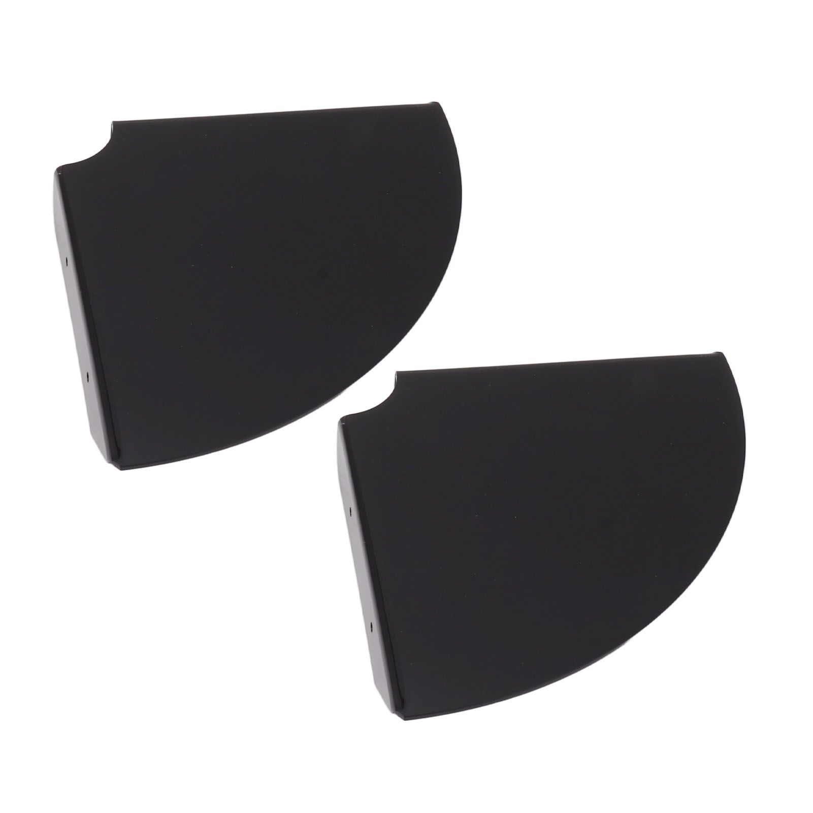 2pcs Wall Mount Floating Corner Shelves Quarter Round Hanging Corner Shelves for Bedrooms Living Rooms Shower Room Black - Image 6