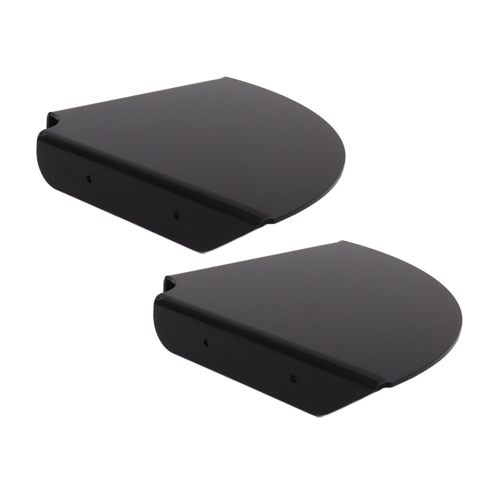2pcs Wall Mount Floating Corner Shelves Quarter Round Hanging Corner Shelves for Bedrooms Living Rooms Shower Room Black - Image 7