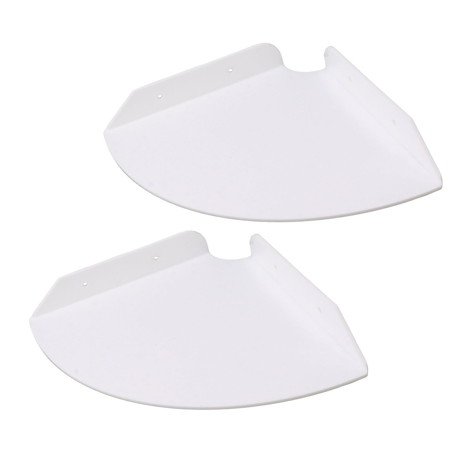 2pcs Wall Mount Floating Corner Shelves Quarter Round Hanging Corner Shelves for Bedrooms Living Rooms Shower Room White - Image 3