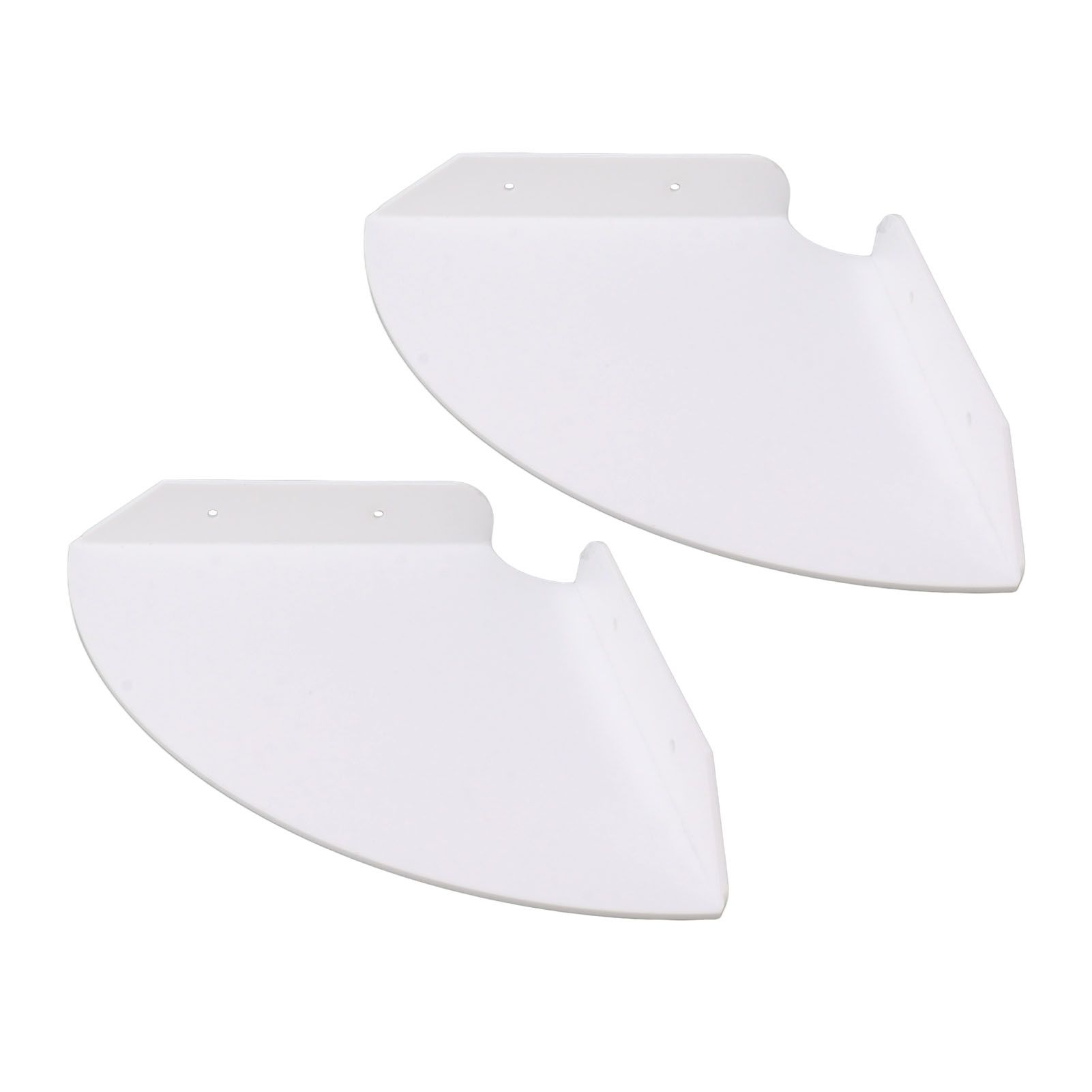 2pcs Wall Mount Floating Corner Shelves Quarter Round Hanging Corner Shelves for Bedrooms Living Rooms Shower Room White - Image 4