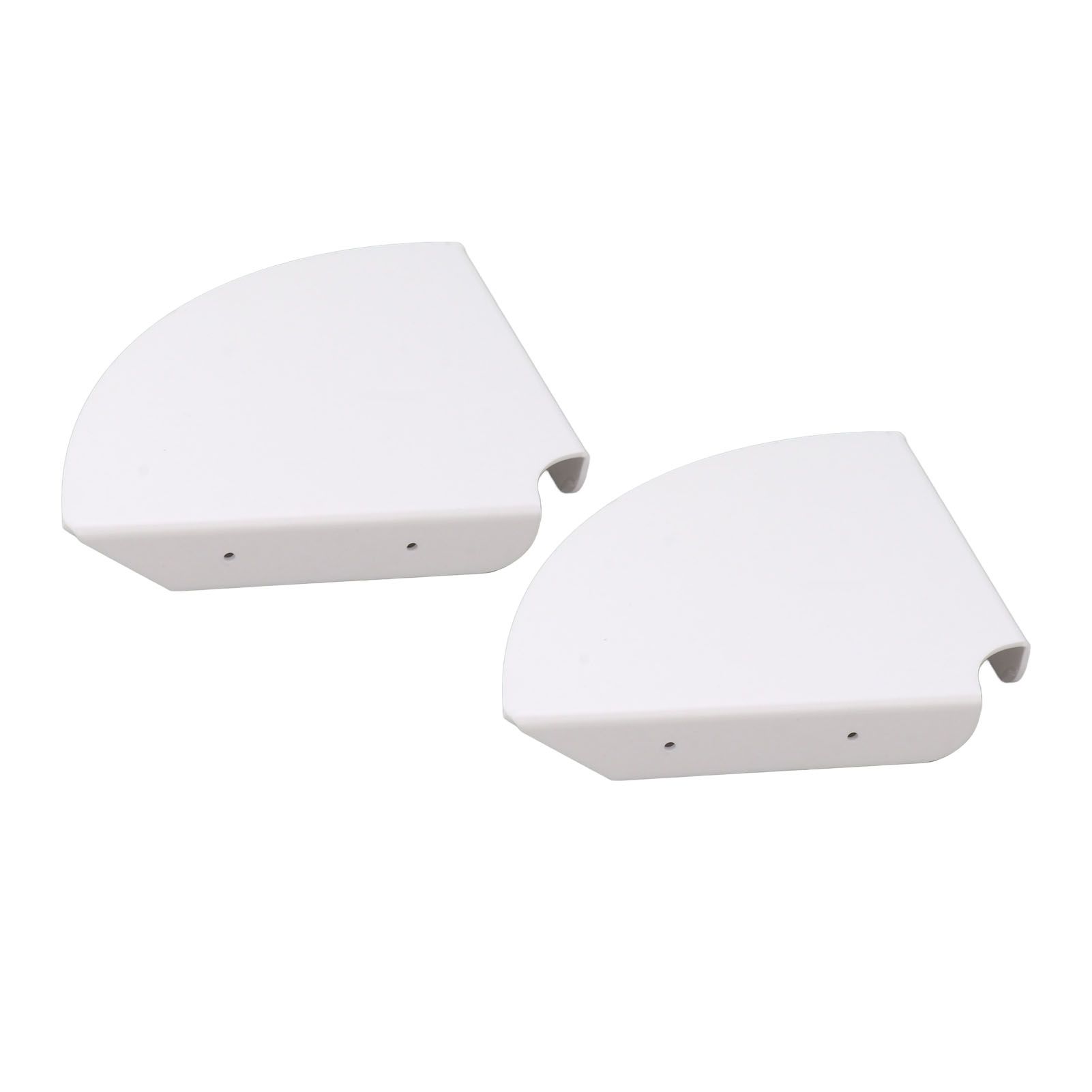 2pcs Wall Mount Floating Corner Shelves Quarter Round Hanging Corner Shelves for Bedrooms Living Rooms Shower Room White - Image 5
