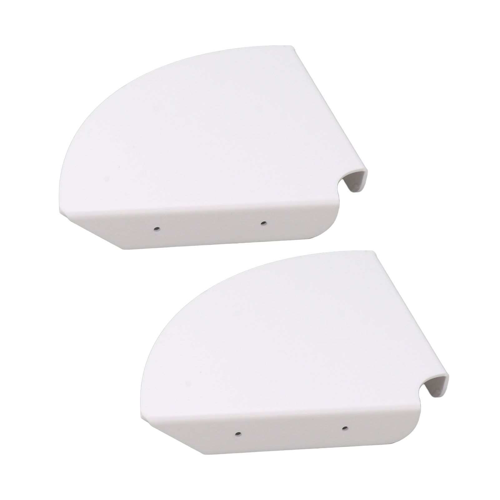 2pcs Wall Mount Floating Corner Shelves Quarter Round Hanging Corner Shelves for Bedrooms Living Rooms Shower Room White - Image 6