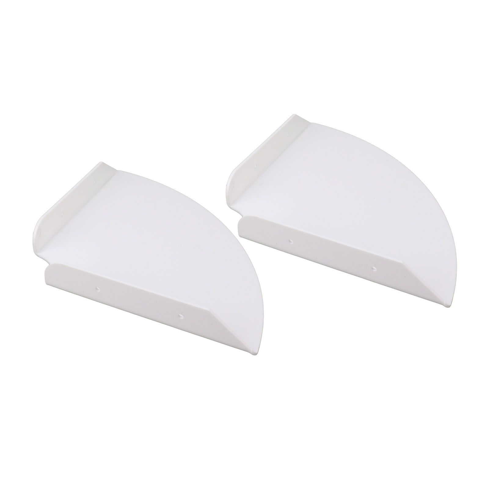 2pcs Wall Mount Floating Corner Shelves Quarter Round Hanging Corner Shelves for Bedrooms Living Rooms Shower Room White - Image 7