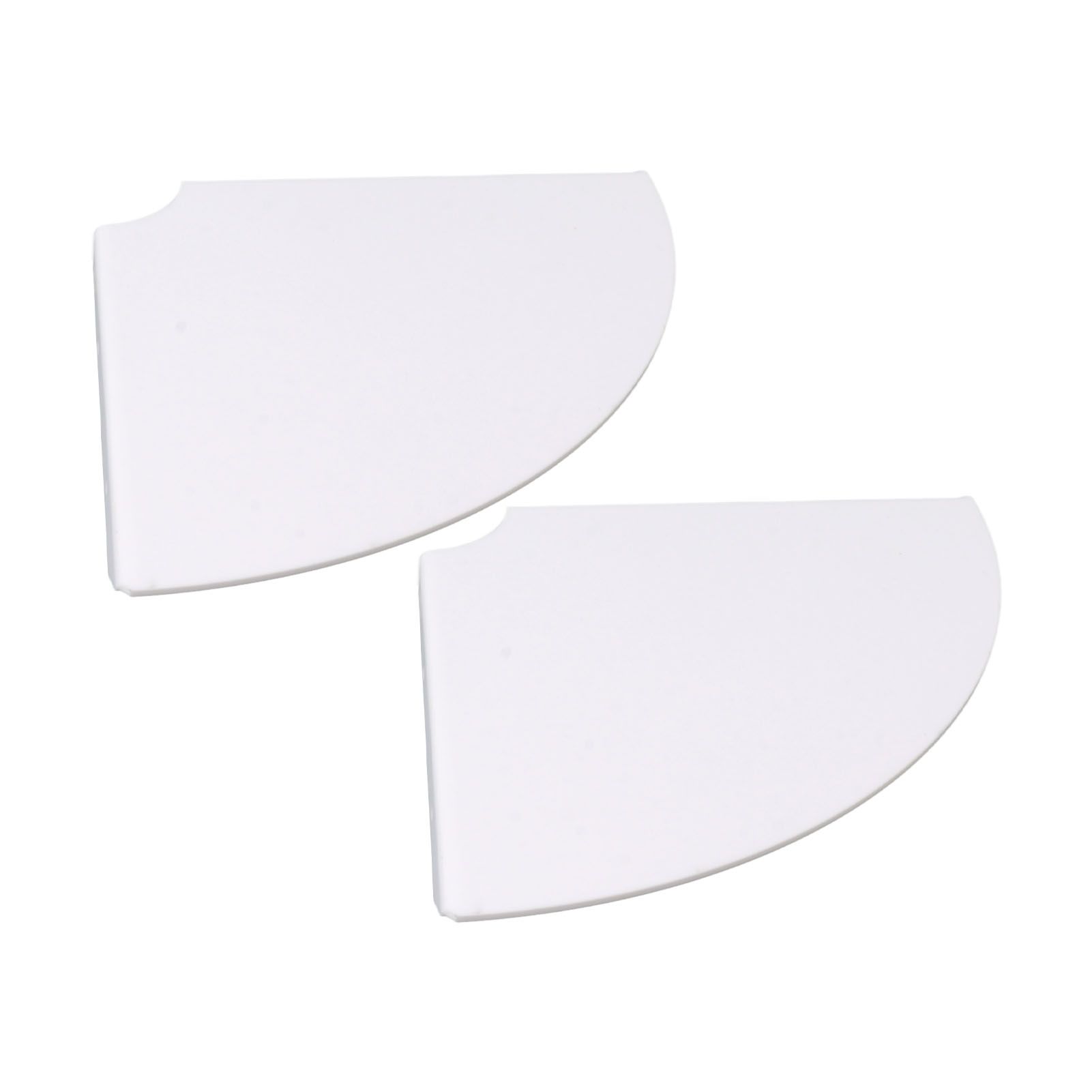 2pcs Wall Mount Floating Corner Shelves Quarter Round Hanging Corner Shelves for Bedrooms Living Rooms Shower Room White - Image 8
