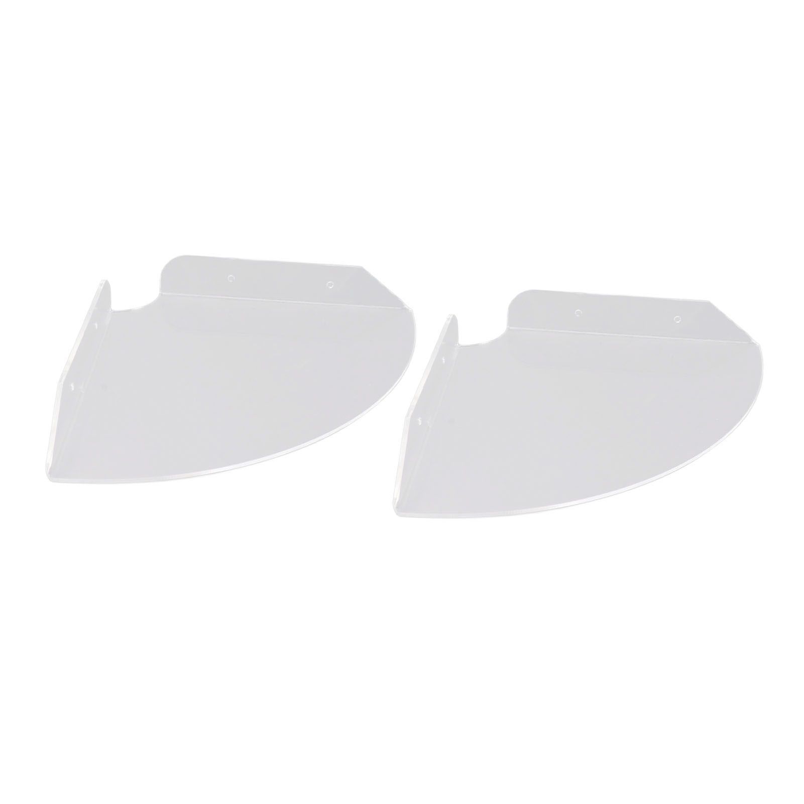 2pcs Wall Mount Floating Corner Shelves Quarter Round Hanging Corner Shelves for Bedrooms Living Rooms Shower Room Transparent - Image 7