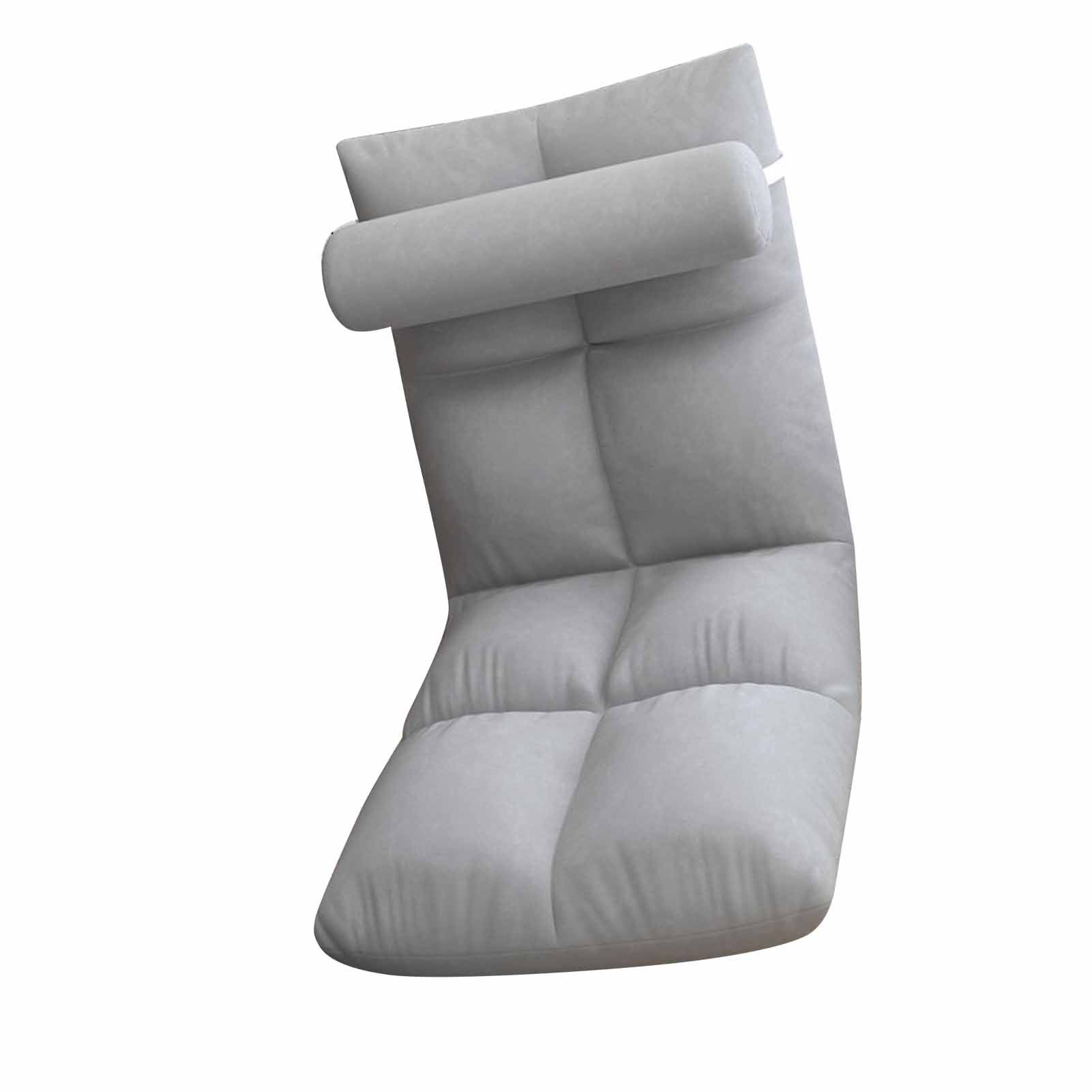 Floor Chair with Back Support Folding Sofa Chair Sleeper Bed Couch Recliner Floor Gaming Chair Meditation Chair for Adults Grey - Image 5