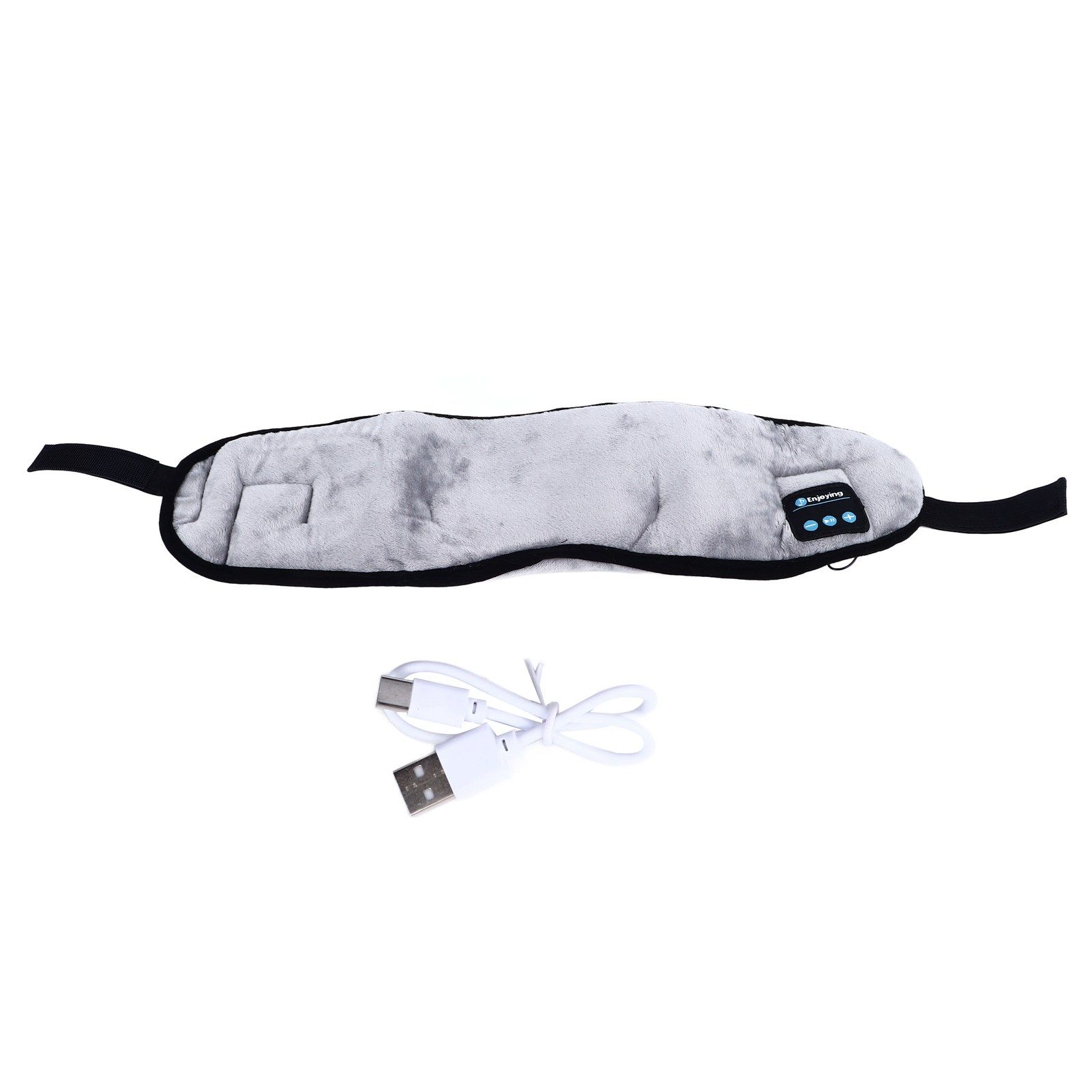 Bluetooth Sleep Eye Patch for Men Women Soft Wireless Sleeping Headphone Eye Cover for Airplane Travel Meditation Grey - Image 1