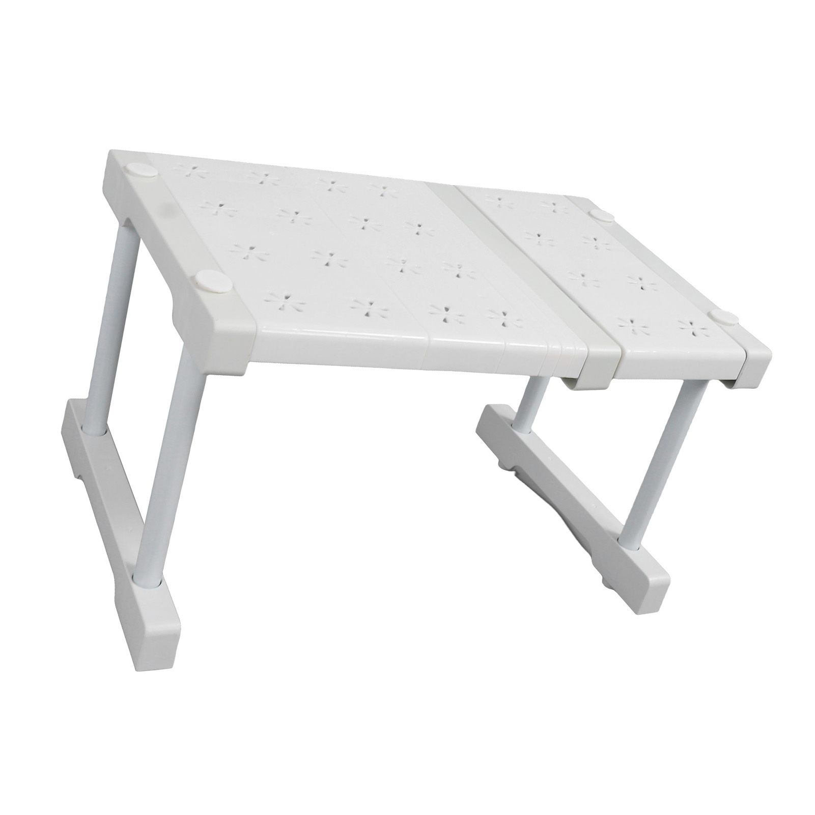 Expandable Closet Shelf Organizer Adjustable Space Saving Wardrobe Sink Tension Shelf 24cm Width 22cm Height Length 27 to 38cm/10.6 to 15.0in - Image 8