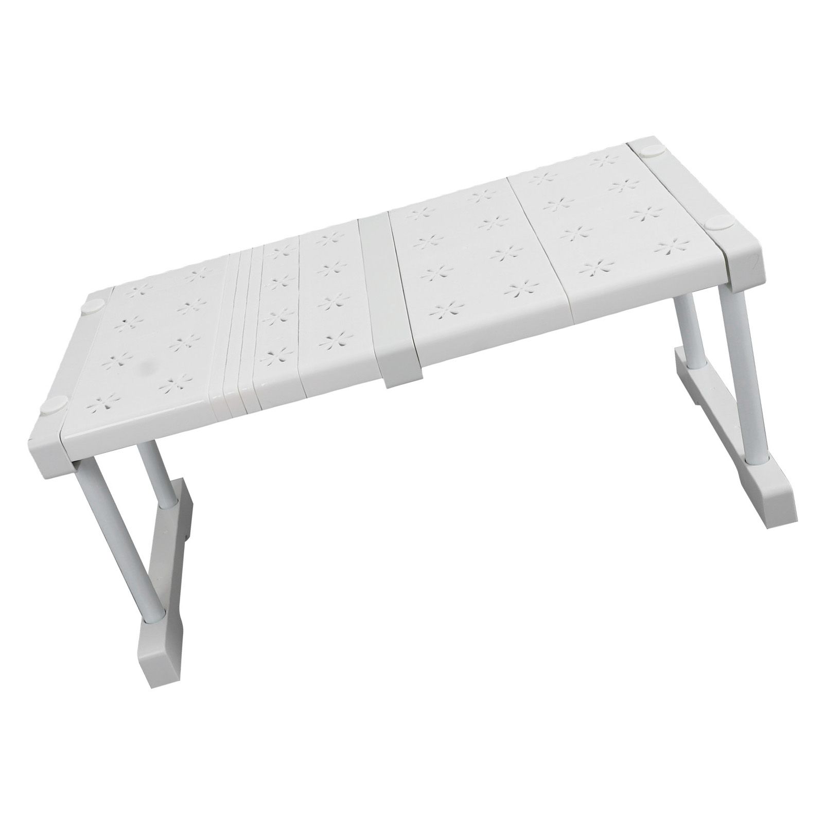 Expandable Closet Shelf Organizer Adjustable Space Saving Wardrobe Sink Tension Shelf 24cm Width 22cm Height Length 37 to 48cm/14.6 to 18.9in - Image 8