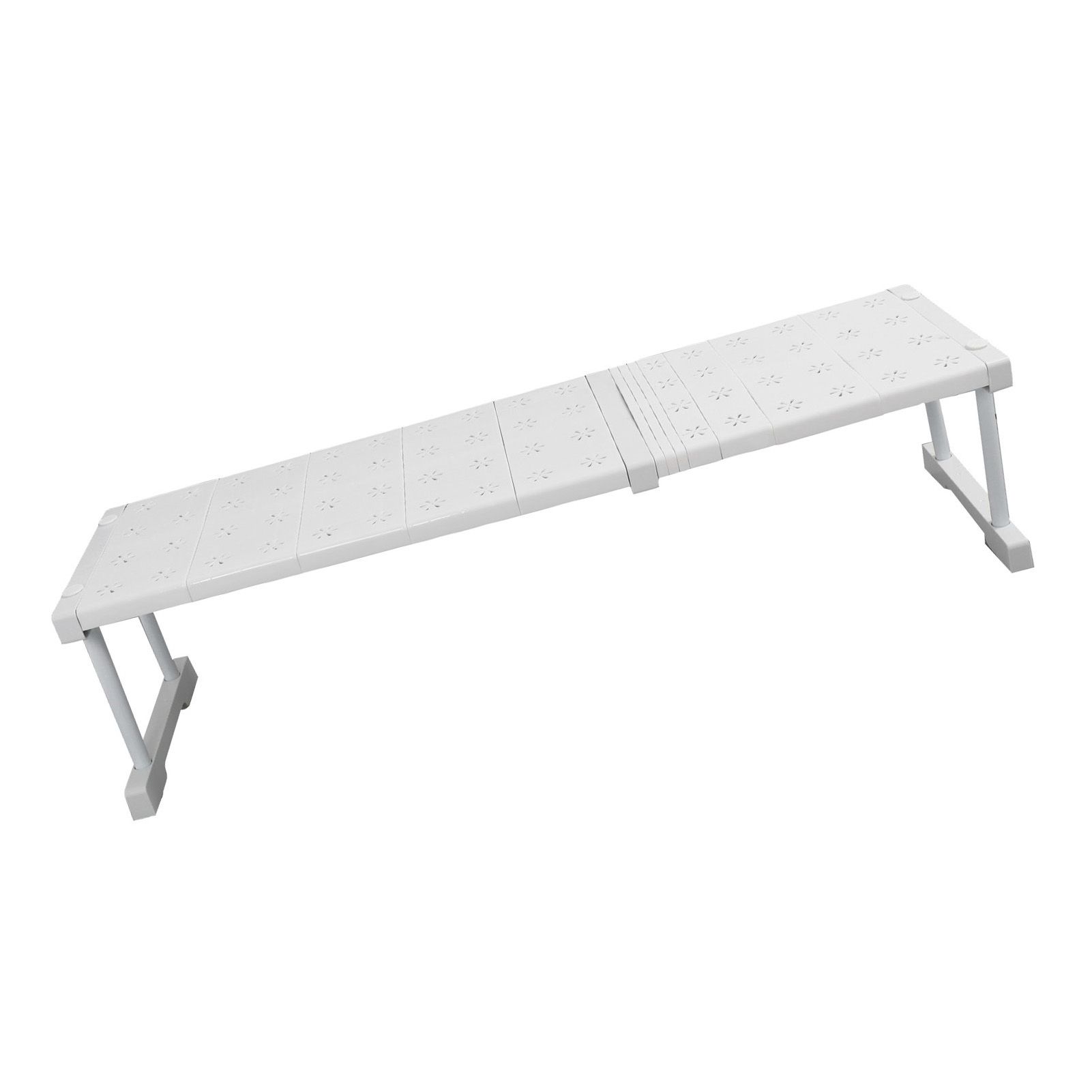 Expandable Closet Shelf Organizer Adjustable Space Saving Wardrobe Sink Tension Shelf 24cm Width 22cm Height Length 67 to 88cm/26.4 to 34.6in - Image 8