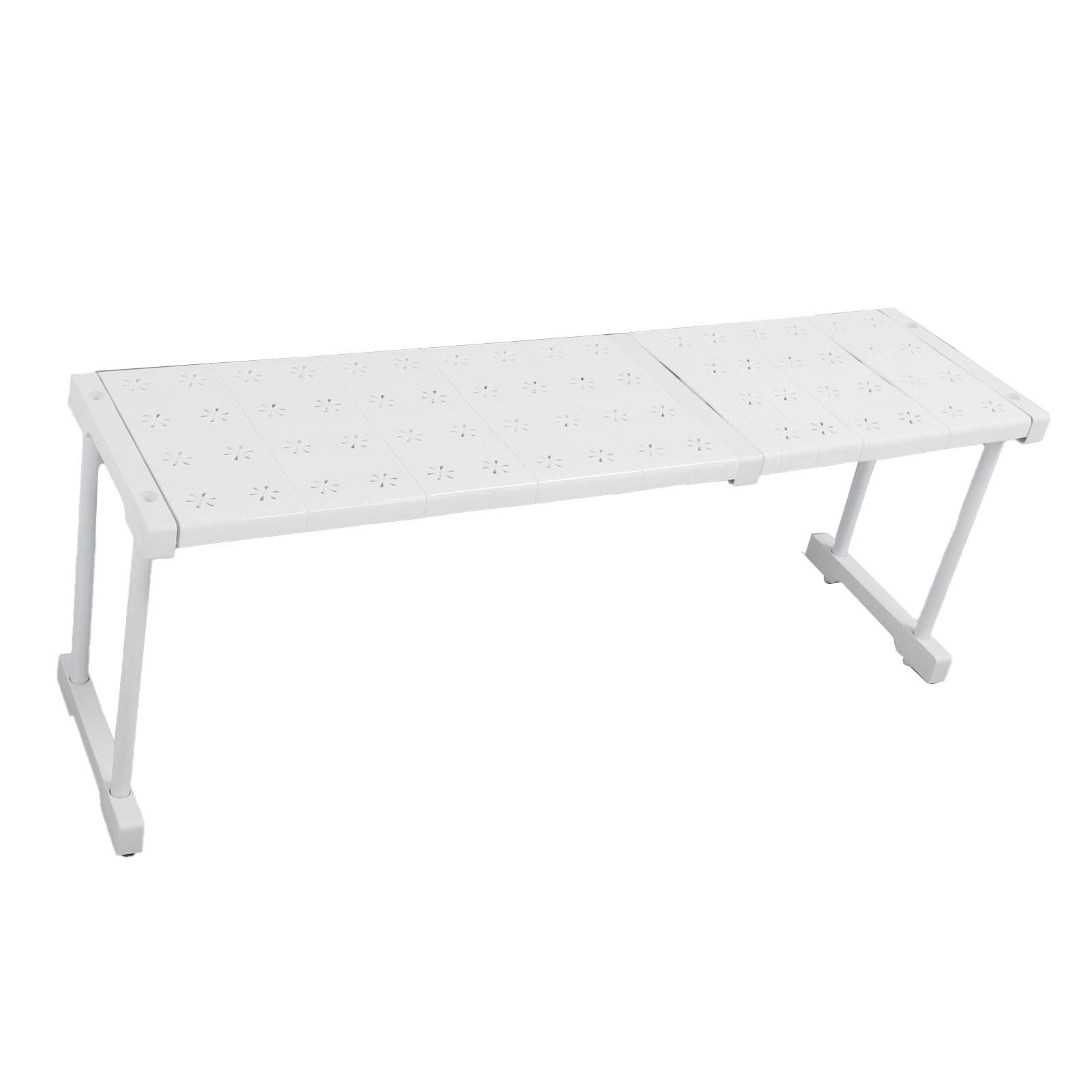 Expandable Shelf Stackable 121lb Load Bearing Divider Storage Rack for Closet Cabinet Cupboard Length 67‑88cm / 26.4‑34.6in - Image 6