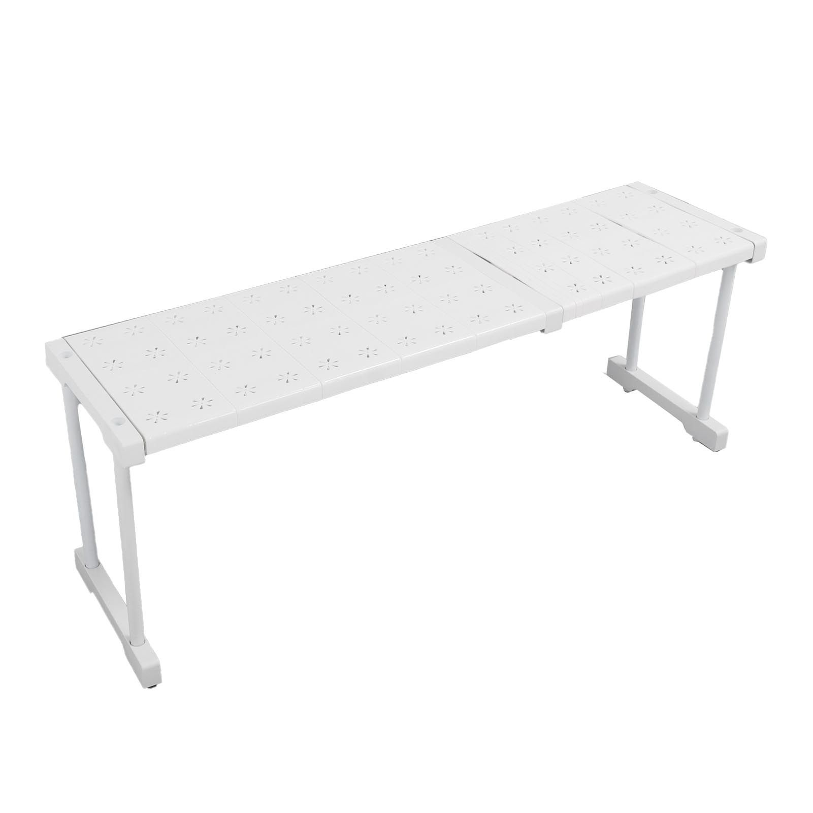 Expandable Shelf Stackable 121lb Load Bearing Divider Storage Rack for Closet Cabinet Cupboard Length 67‑88cm / 26.4‑34.6in - Image 8