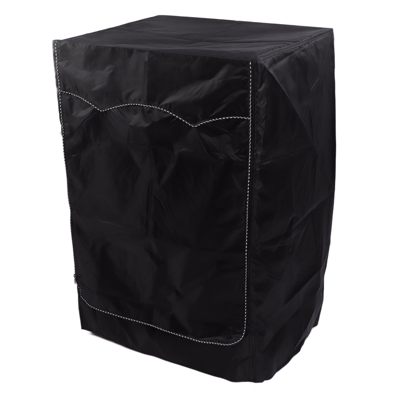 Washing Machine Cover Washer Dryer Cover Suit Most Front Load Waterproof Suncreen Dustproof All Weather Protection Black 60x60x88cm / 23.6x23.6x34.6in - Image 2