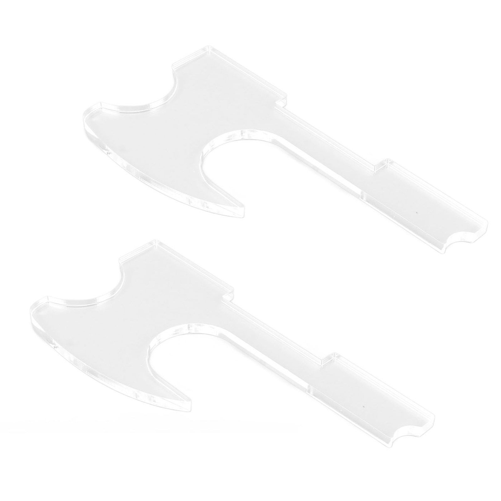2PCS Lightsaber Stand Wall Mount Holder Acrylic Easy Installation Wand Stand for Wand Cosplay Transparent - Image 3