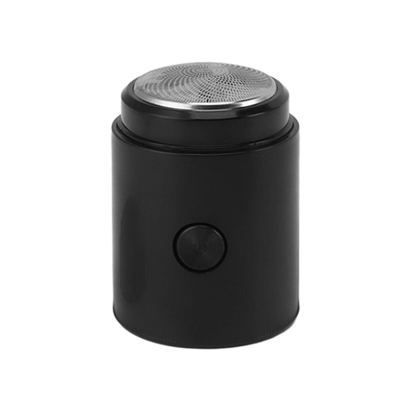 Mini Electric Beard Trimmer for Men Rechargeable Portable Travel Pocket Beard Trimmer for Mustache Stubble Body Grooming Black Vertical Stripe Style - Image 2