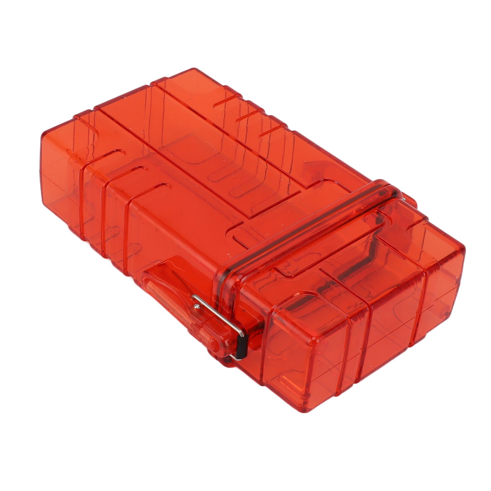 Cigarette Case 20 Capacity Plastic Cigarette Box Sealed Waterproof Cigarette Container Organizer Transparent Red - Image 2