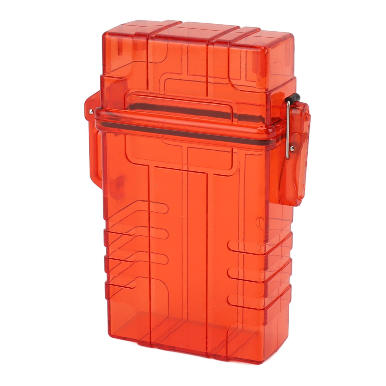Cigarette Case 20 Capacity Plastic Cigarette Box Sealed Waterproof Cigarette Container Organizer Transparent Red - Image 7