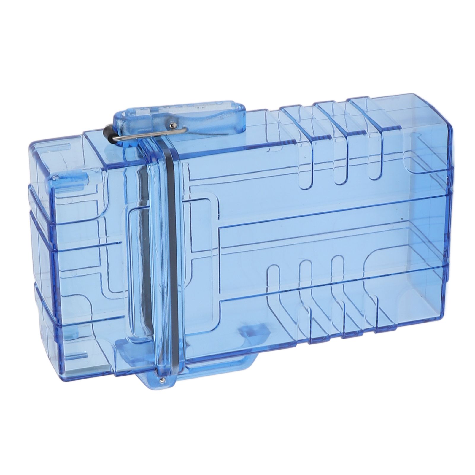 Cigarette Case 20 Capacity Plastic Cigarette Box Sealed Waterproof Cigarette Container Organizer Transparent Blue - Image 2