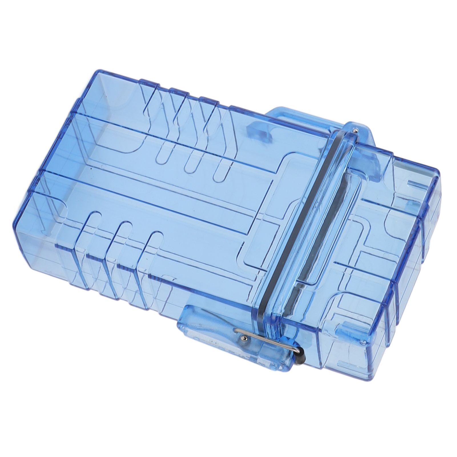 Cigarette Case 20 Capacity Plastic Cigarette Box Sealed Waterproof Cigarette Container Organizer Transparent Blue - Image 3
