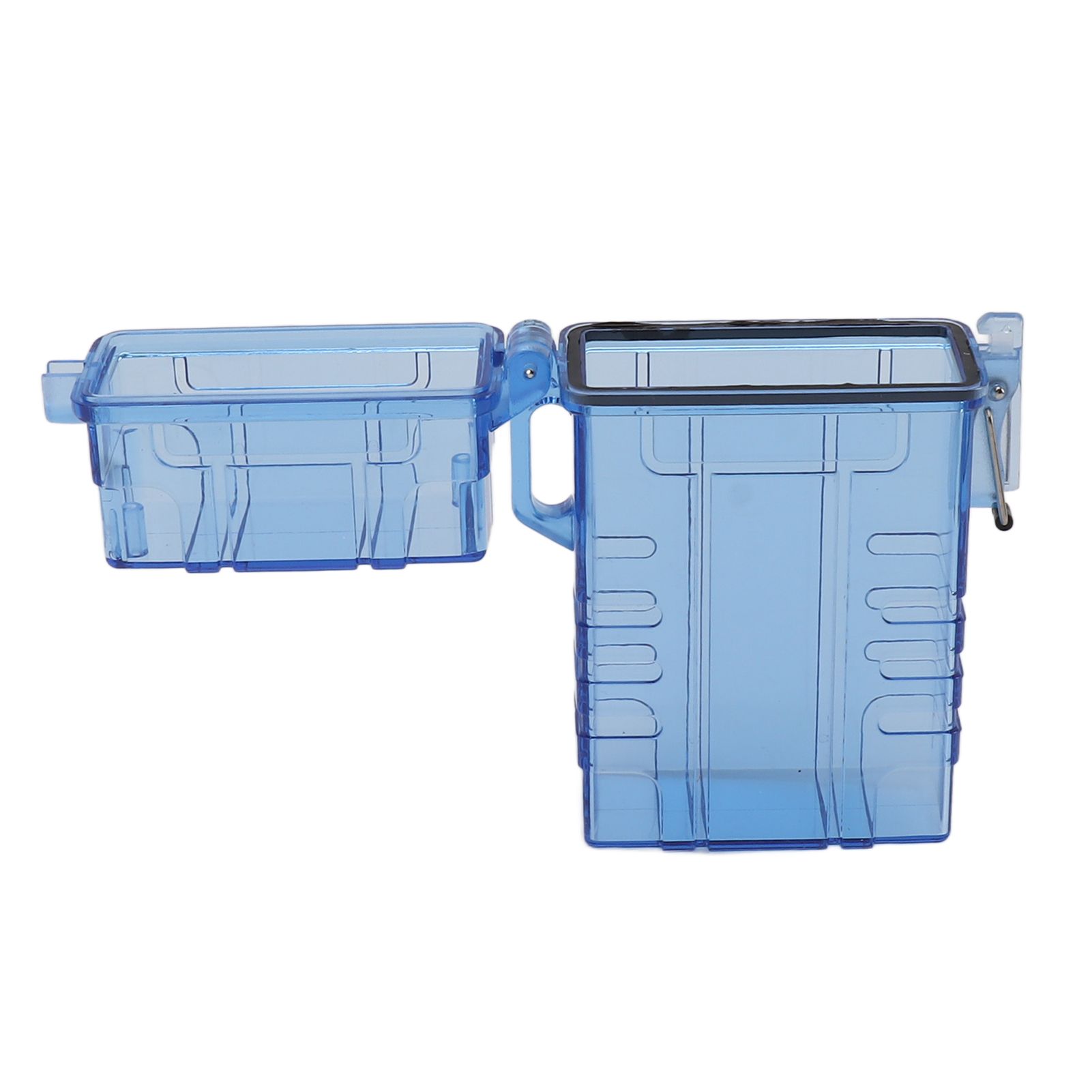 Cigarette Case 20 Capacity Plastic Cigarette Box Sealed Waterproof Cigarette Container Organizer Transparent Blue - Image 4