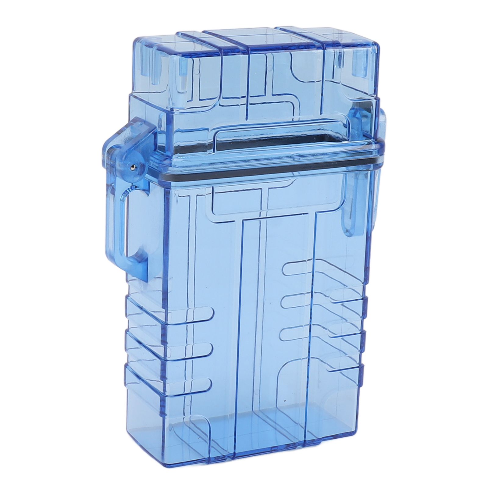 Cigarette Case 20 Capacity Plastic Cigarette Box Sealed Waterproof Cigarette Container Organizer Transparent Blue - Image 8