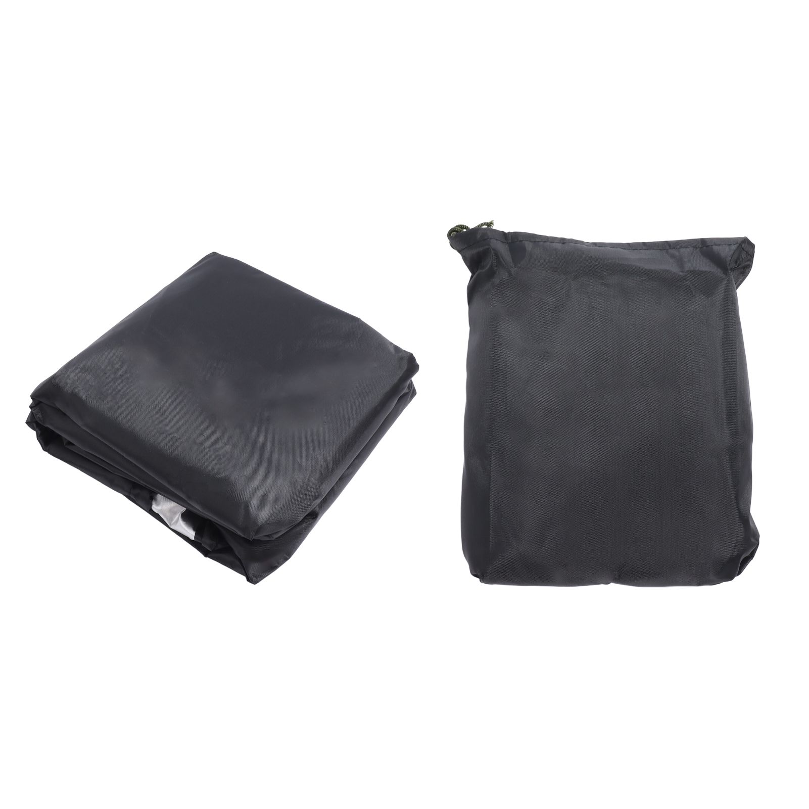 Outdoor Chair Cover Black Oxford Cloth Waterproof Wind Dust UV Proof Furniture Cover with Buckle Adjustable Drawstring - Image 1