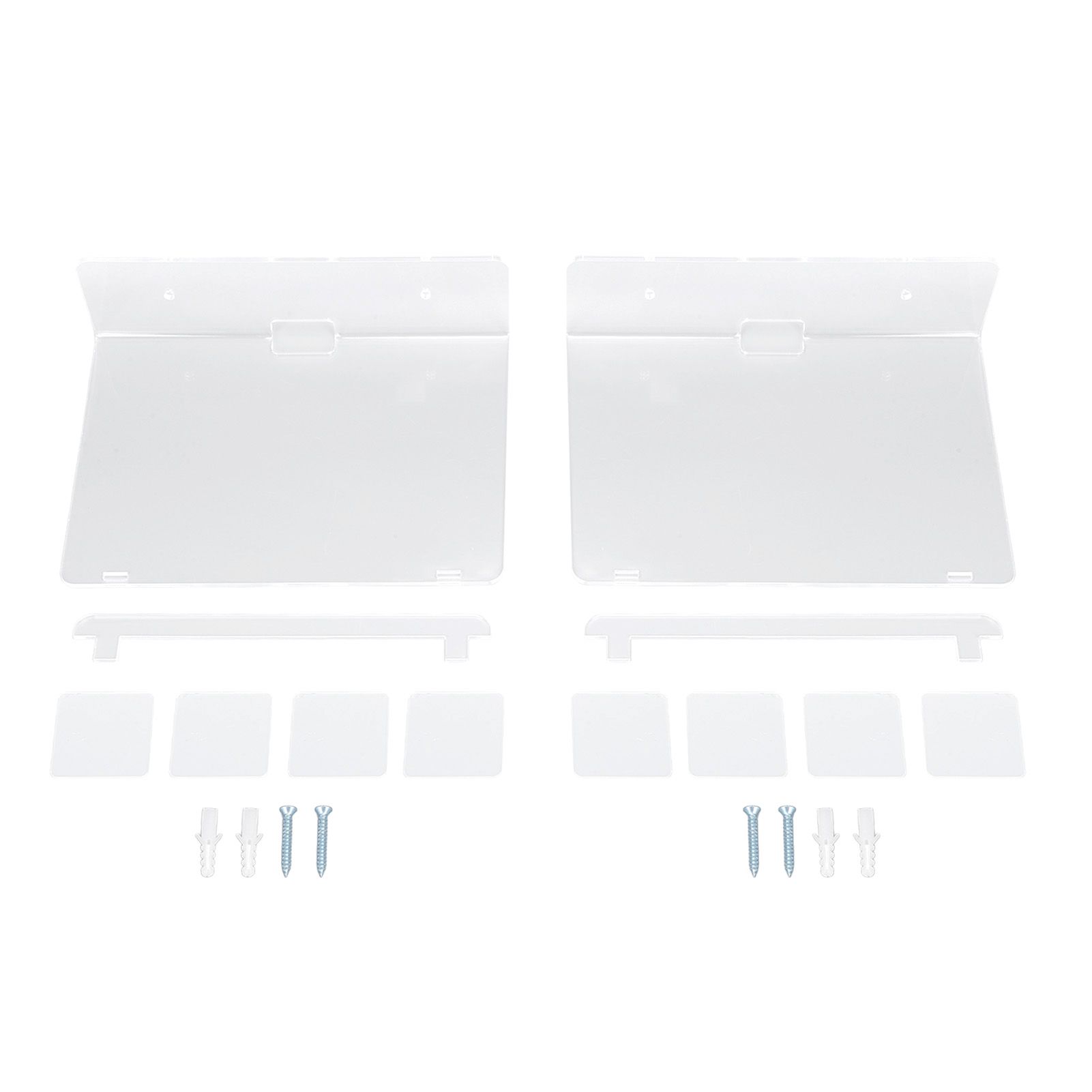 2PCS Floating Shelf Acrylic Wall Shelf Easy Installation Wall Mount for Speaker Monitor Living Room Wall Decor - Image 1