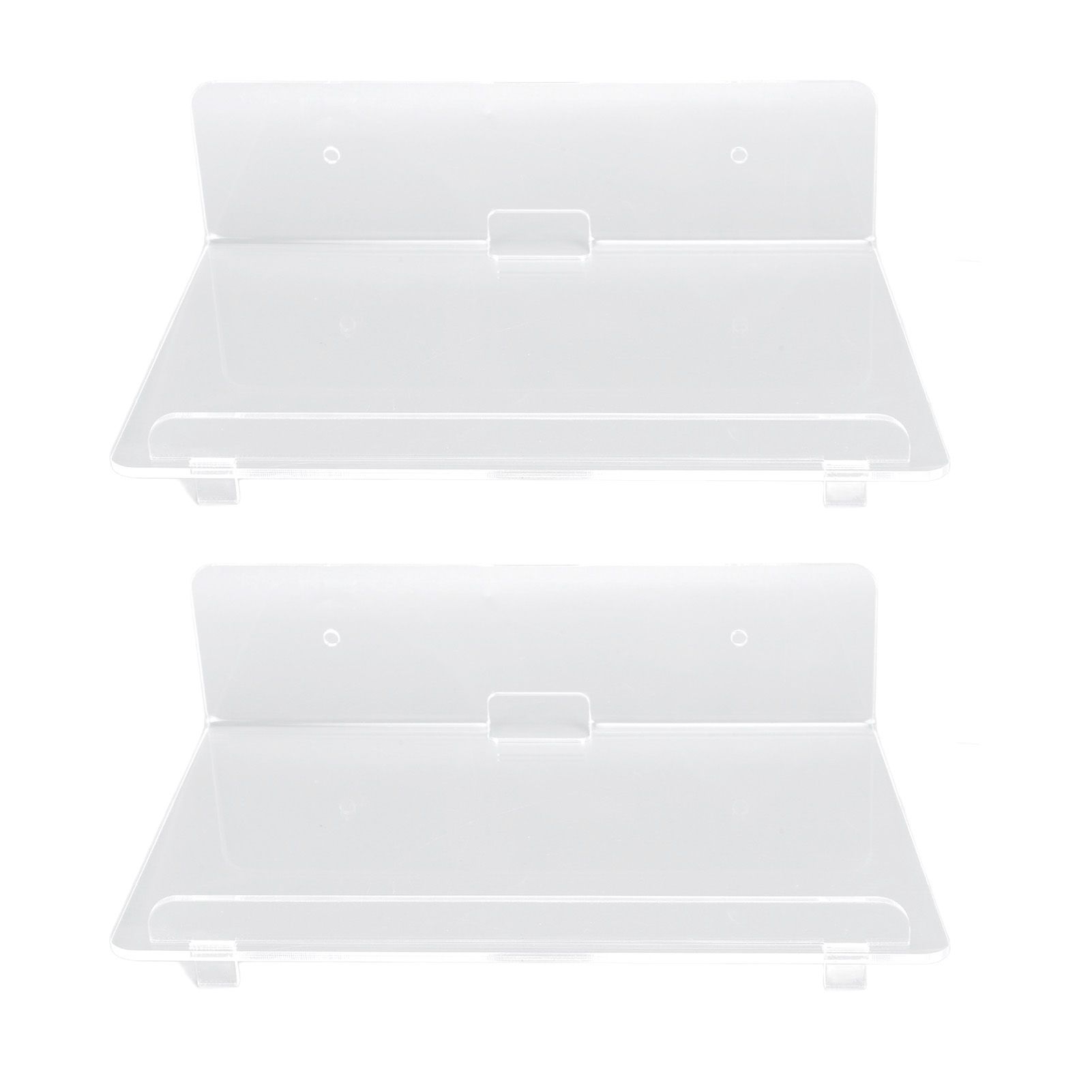 2PCS Floating Shelf Acrylic Wall Shelf Easy Installation Wall Mount for Speaker Monitor Living Room Wall Decor - Image 2