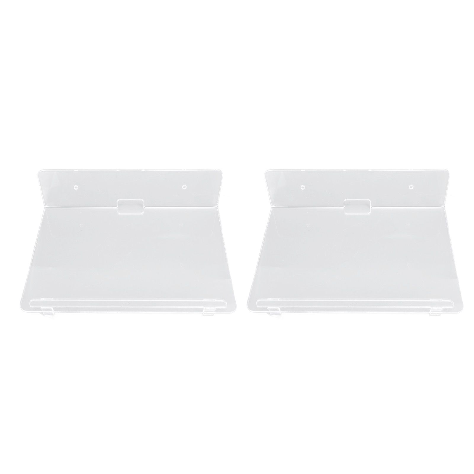 2PCS Floating Shelf Acrylic Wall Shelf Easy Installation Wall Mount for Speaker Monitor Living Room Wall Decor - Image 5