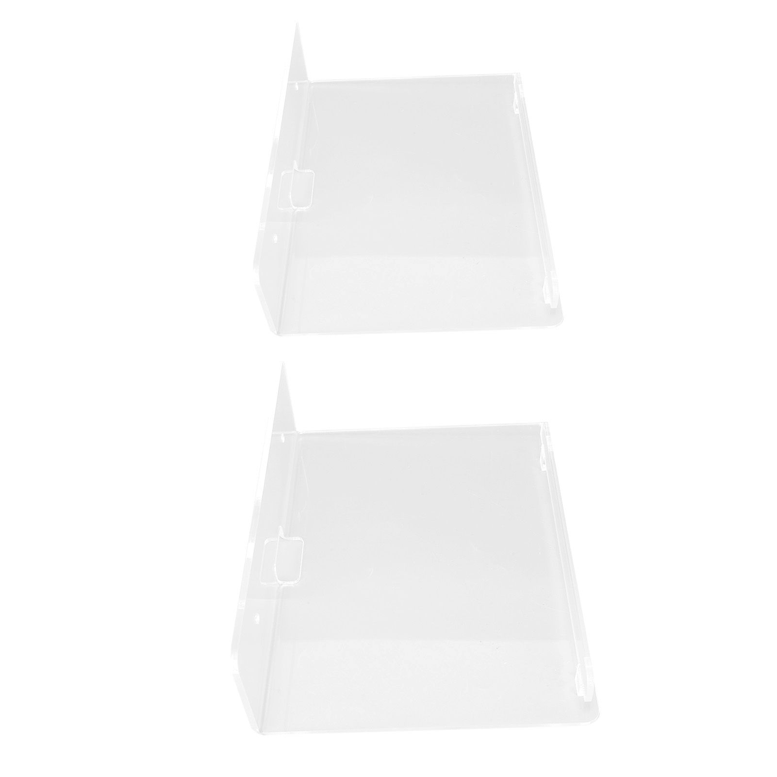2PCS Floating Shelf Acrylic Wall Shelf Easy Installation Wall Mount for Speaker Monitor Living Room Wall Decor - Image 7