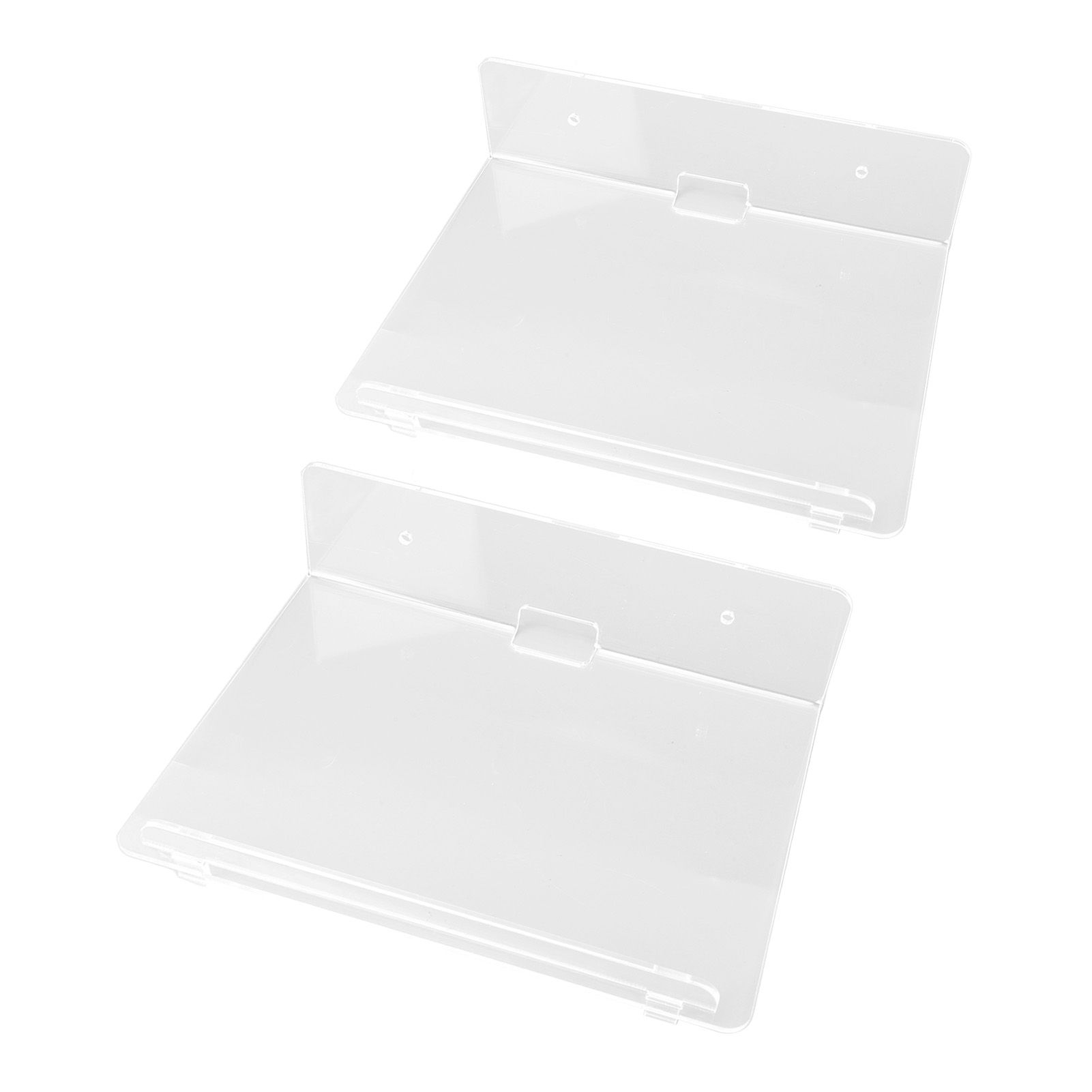 2PCS Floating Shelf Acrylic Wall Shelf Easy Installation Wall Mount for Speaker Monitor Living Room Wall Decor - Image 8