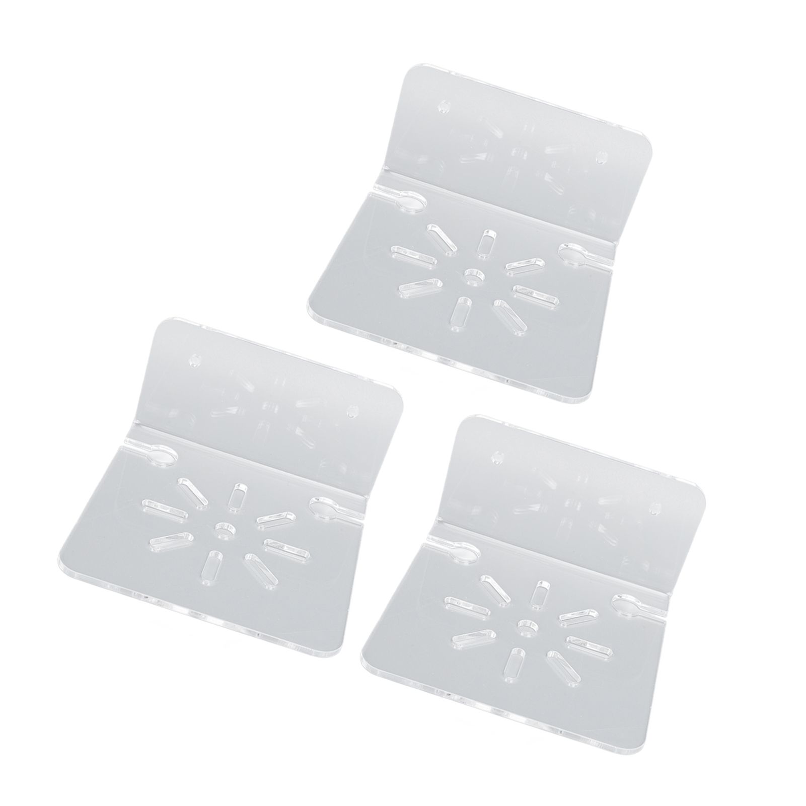 3pcs Acrylic Small Wall Shelf Floating Shelf for Security Cameras Clear Wall Shelves for Security Camera Speaker - Image 2