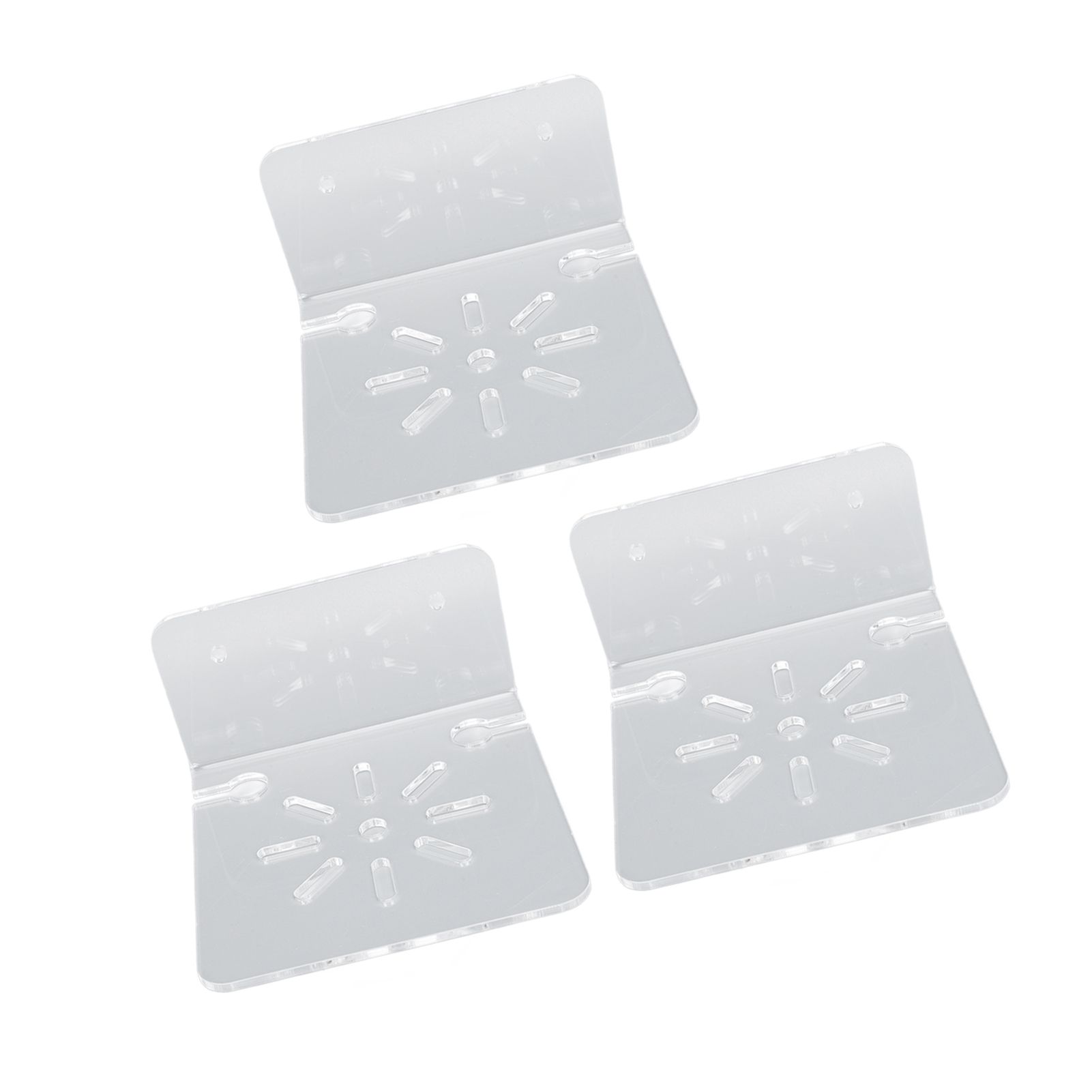 3pcs Acrylic Small Wall Shelf Floating Shelf for Security Cameras Clear Wall Shelves for Security Camera Speaker - Image 3