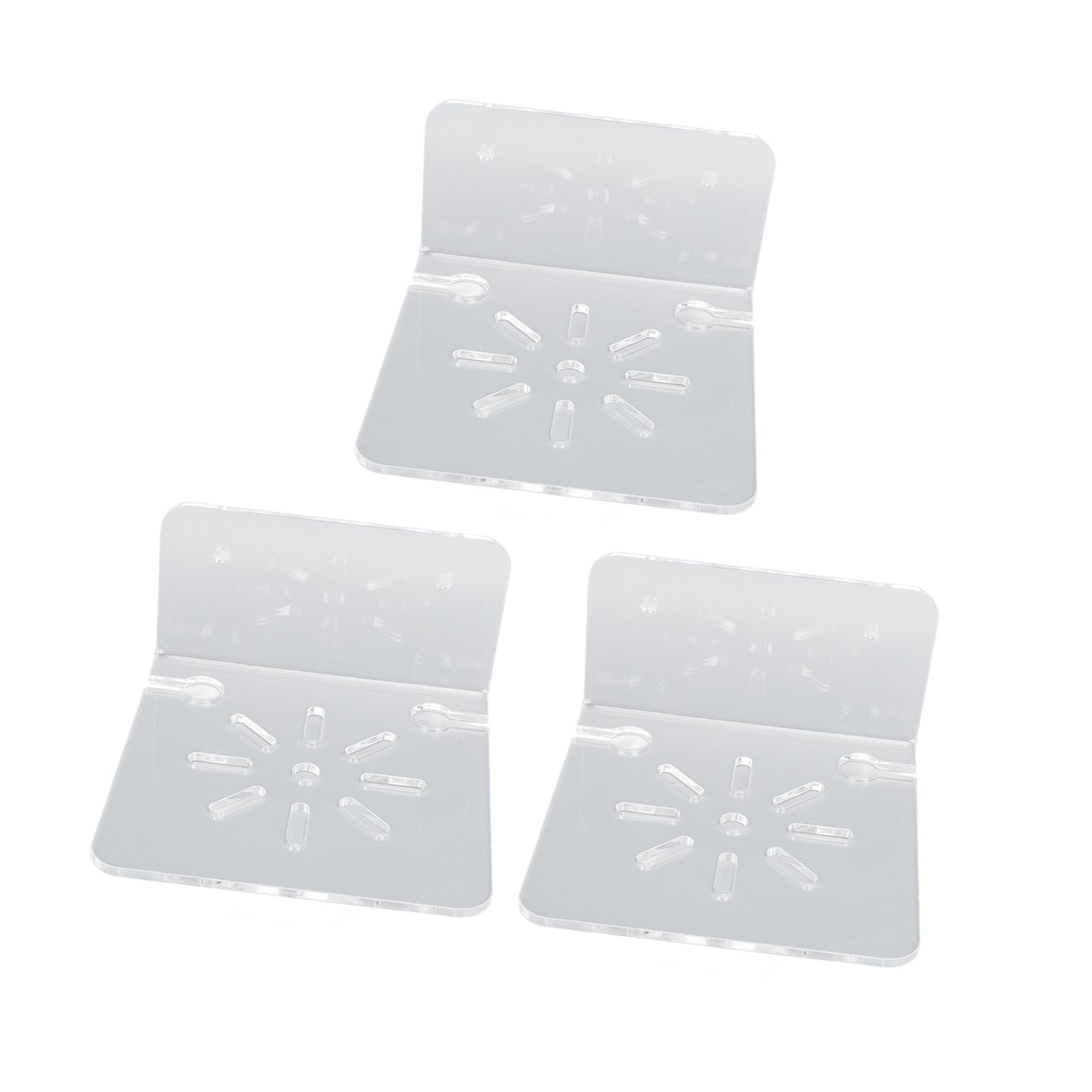 3pcs Acrylic Small Wall Shelf Floating Shelf for Security Cameras Clear Wall Shelves for Security Camera Speaker - Image 4