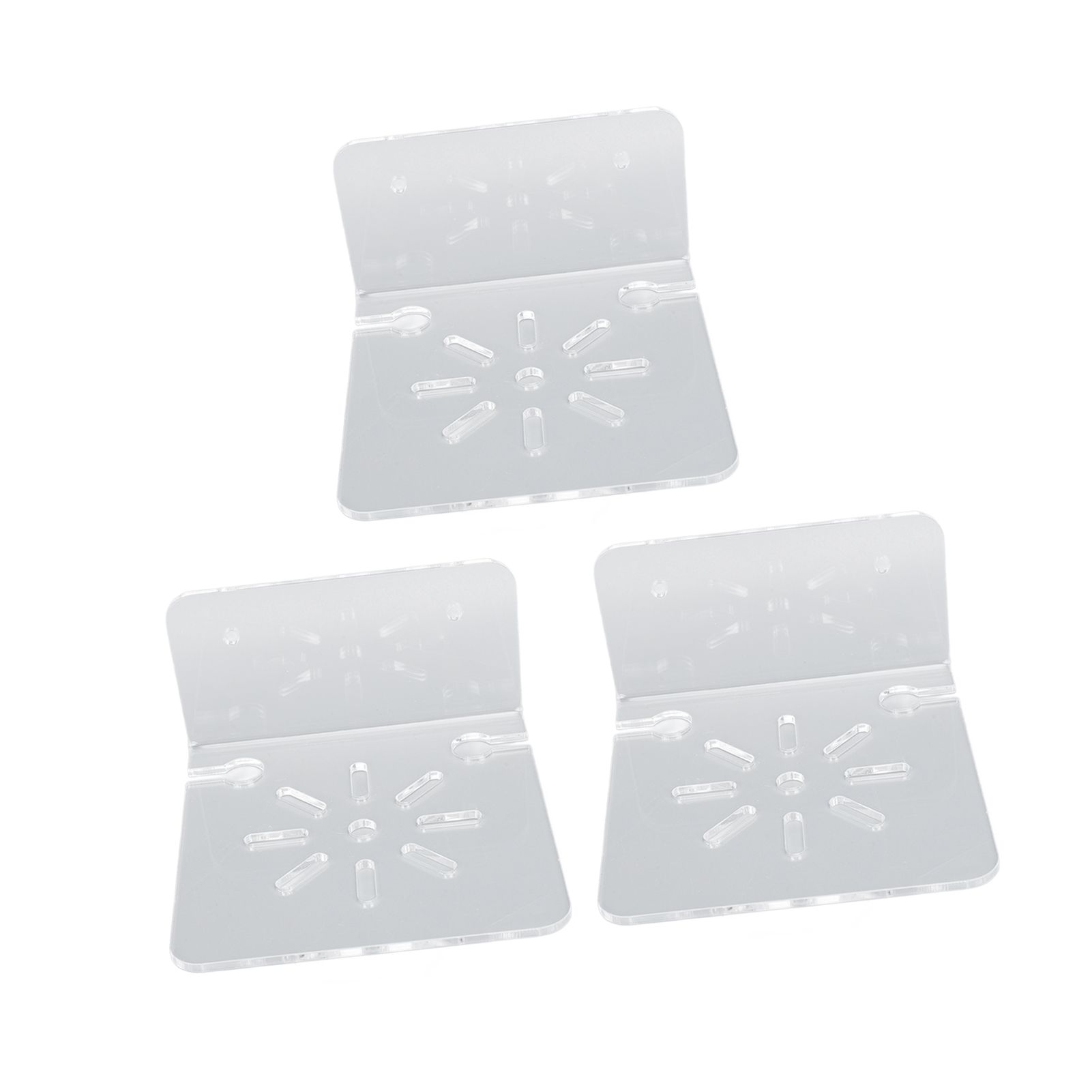 3pcs Acrylic Small Wall Shelf Floating Shelf for Security Cameras Clear Wall Shelves for Security Camera Speaker - Image 5