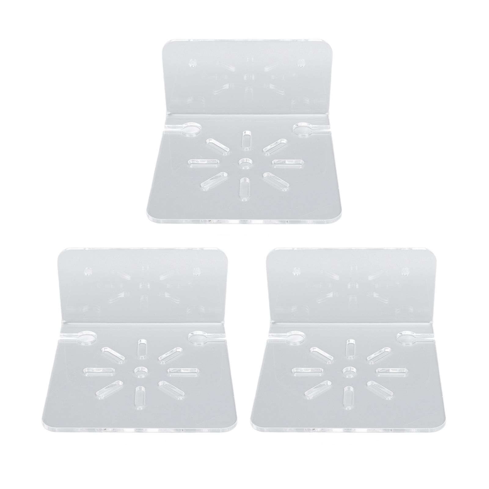 3pcs Acrylic Small Wall Shelf Floating Shelf for Security Cameras Clear Wall Shelves for Security Camera Speaker - Image 6