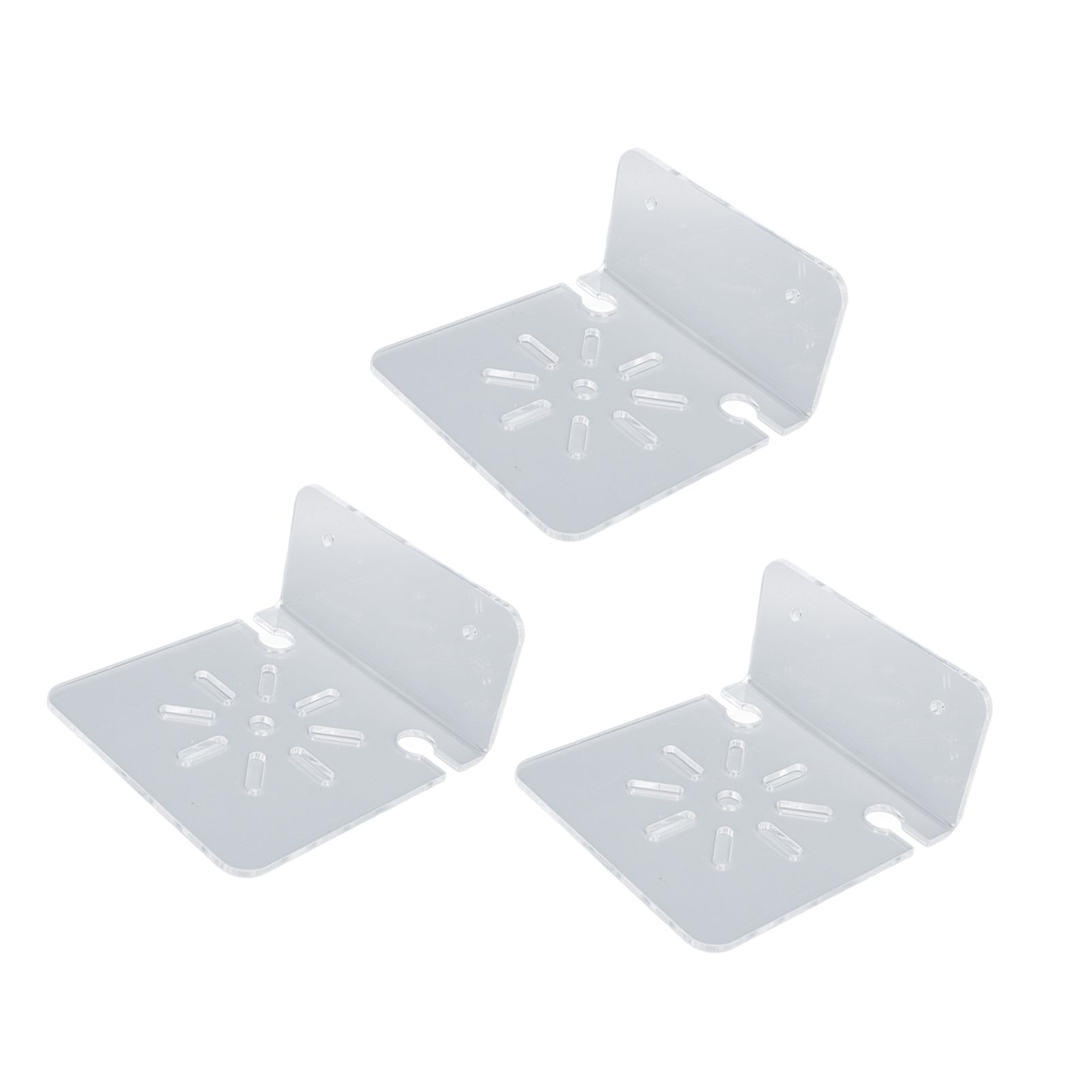3pcs Acrylic Small Wall Shelf Floating Shelf for Security Cameras Clear Wall Shelves for Security Camera Speaker - Image 7