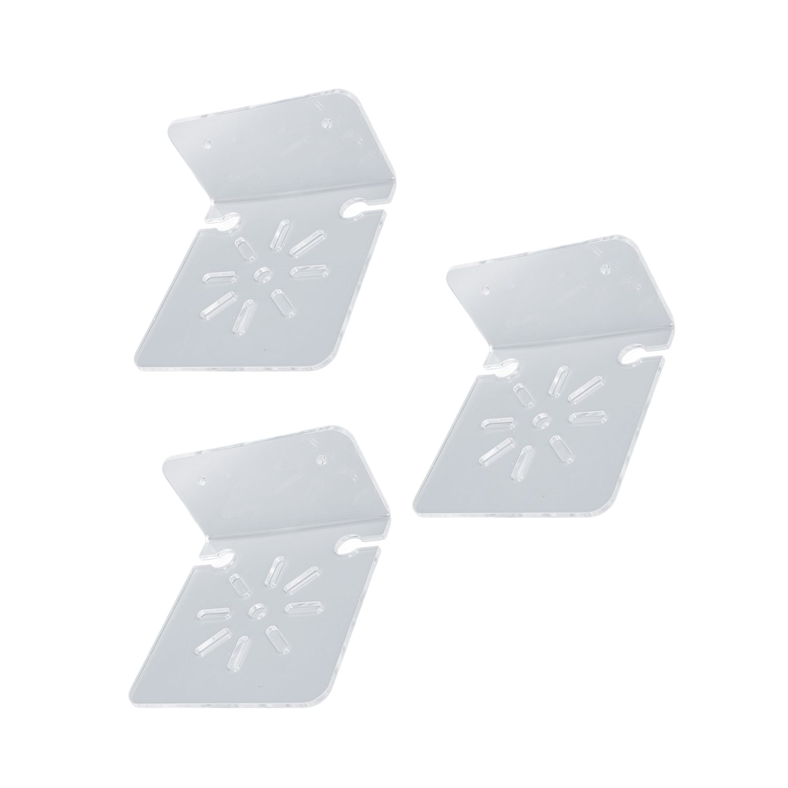 3pcs Acrylic Small Wall Shelf Floating Shelf for Security Cameras Clear Wall Shelves for Security Camera Speaker - Image 8