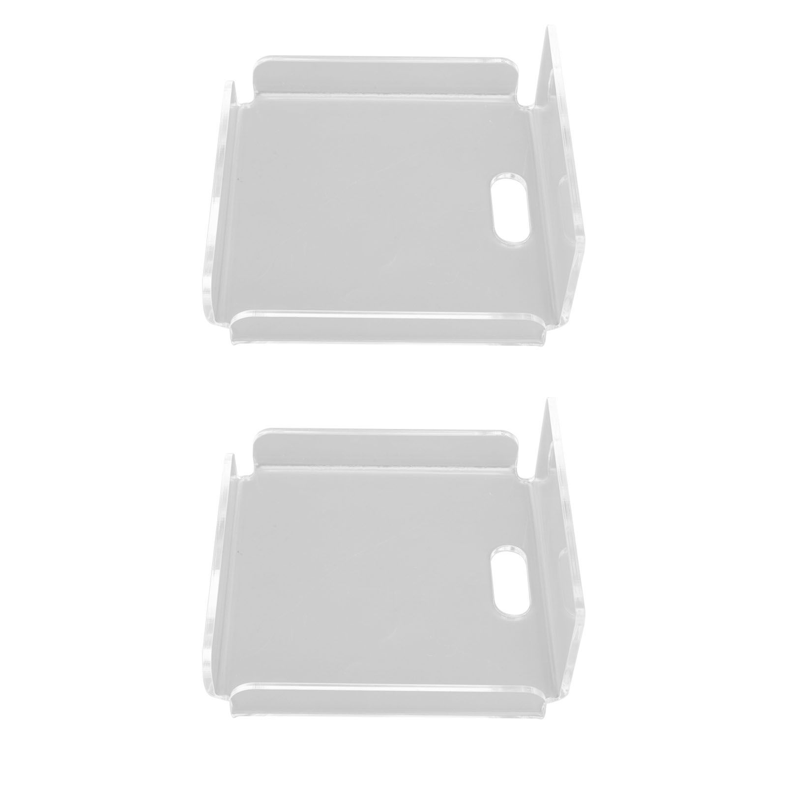 2pcs Small Speaker Wall Shelf Acrylic Adhesive Multi Angle Adjustment Space Saving Security Cameras Floating Shelf for Home Office - Image 2