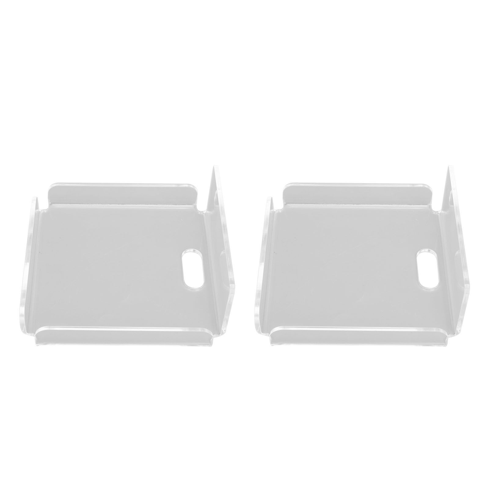 2pcs Small Speaker Wall Shelf Acrylic Adhesive Multi Angle Adjustment Space Saving Security Cameras Floating Shelf for Home Office - Image 3