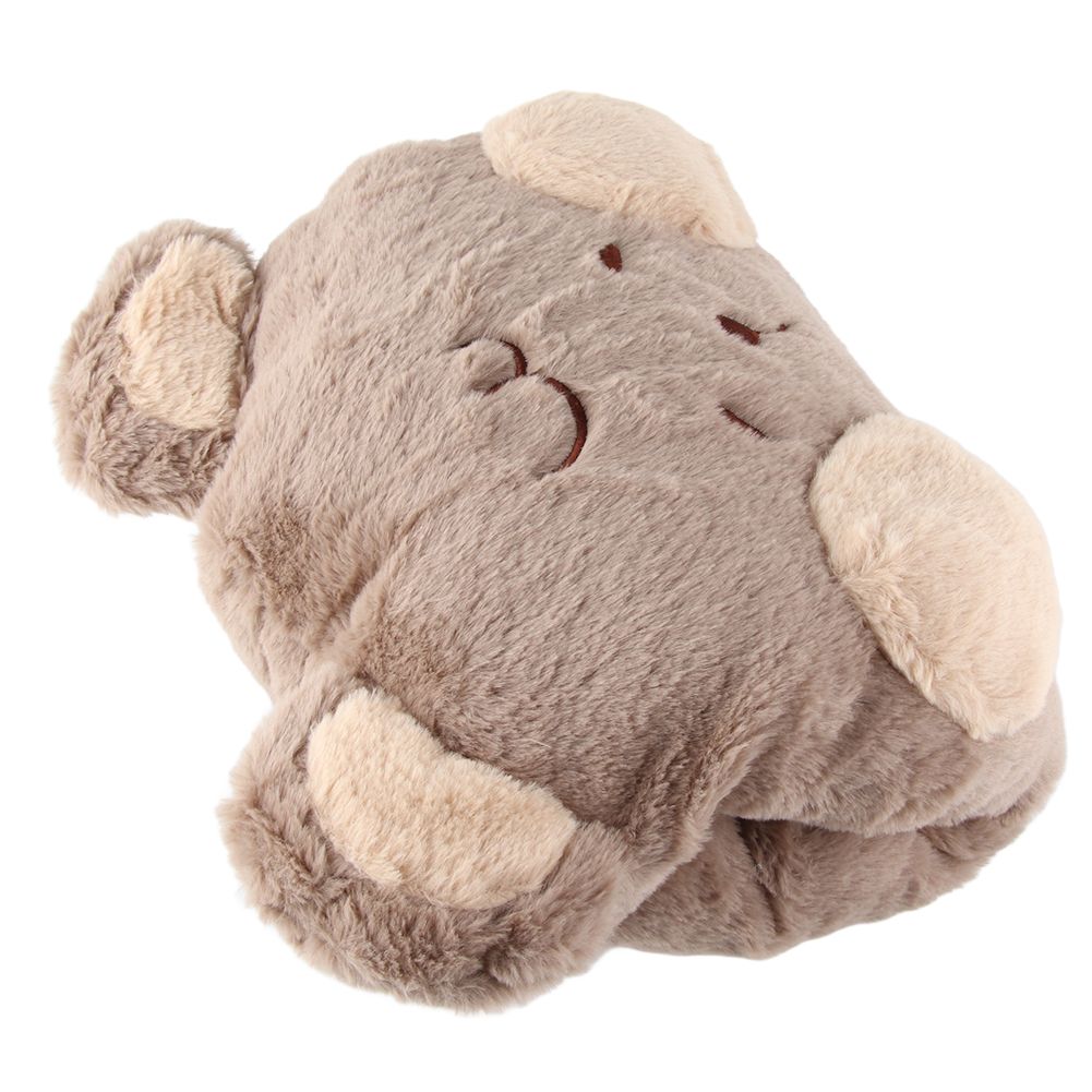 Stuffed Animals Travel Blanket Pillow Set Soft Plush Hugging Pillow Cute Plush Toy with Hand Warmer Design for Travel Home Office Bear - Image 6